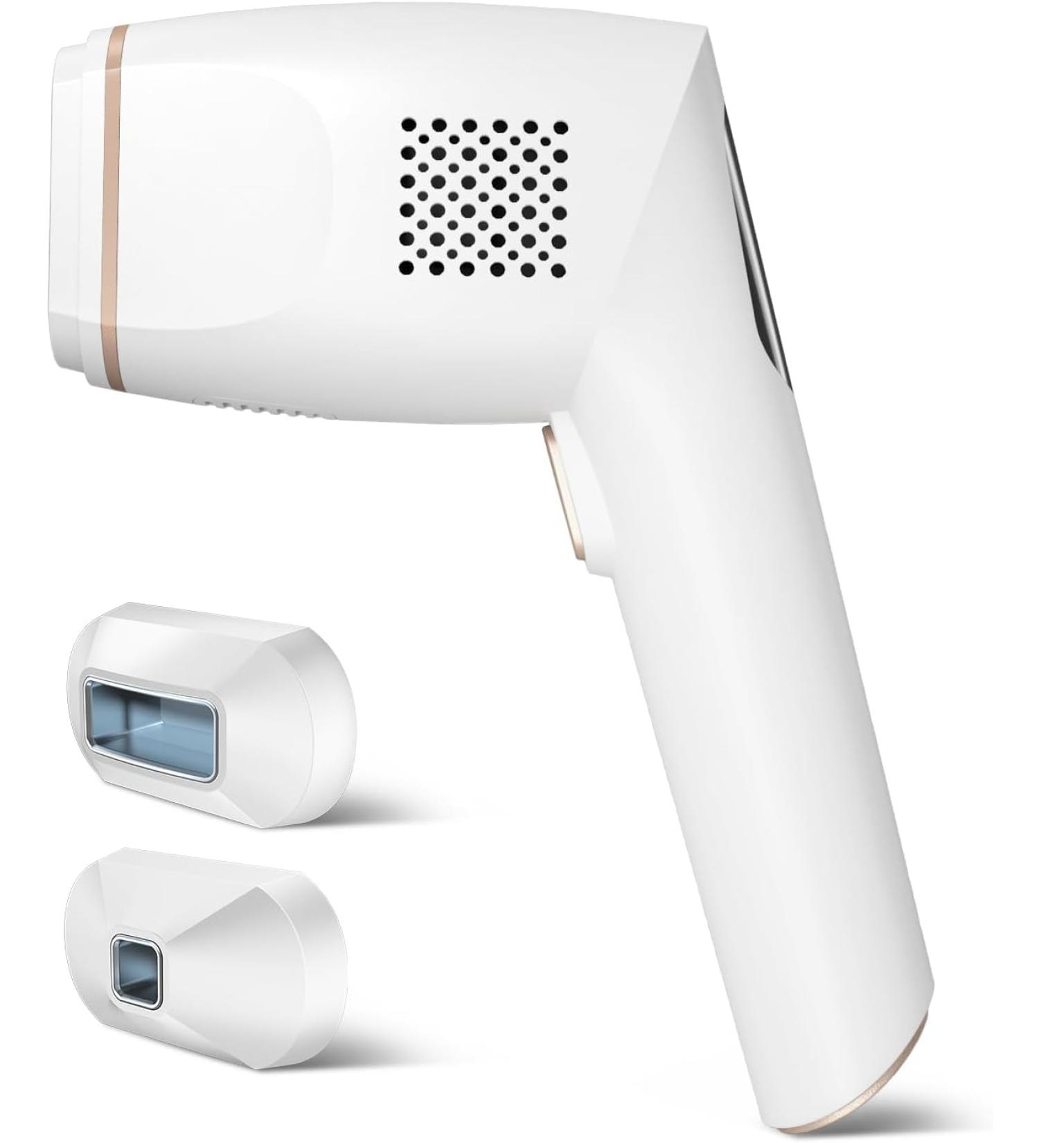 IPL Hair Removal Device for Women - Unlimited Flashes 2 Attachments for Facial Bikini Armpits & Whole Body - Corded Function - Buy Online on GoSupps.com