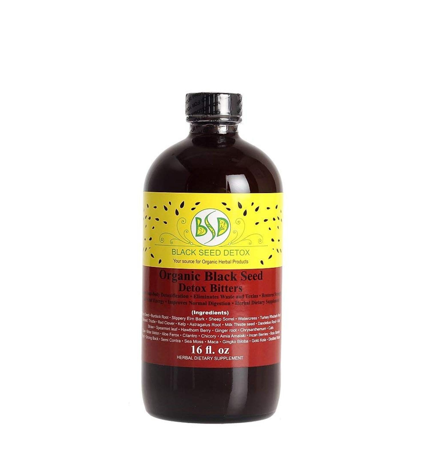Blackseed & Bitters Detox - 30 Herbs/Bitters - 16 oz. Bottle - Buy Online on GoSupps.com