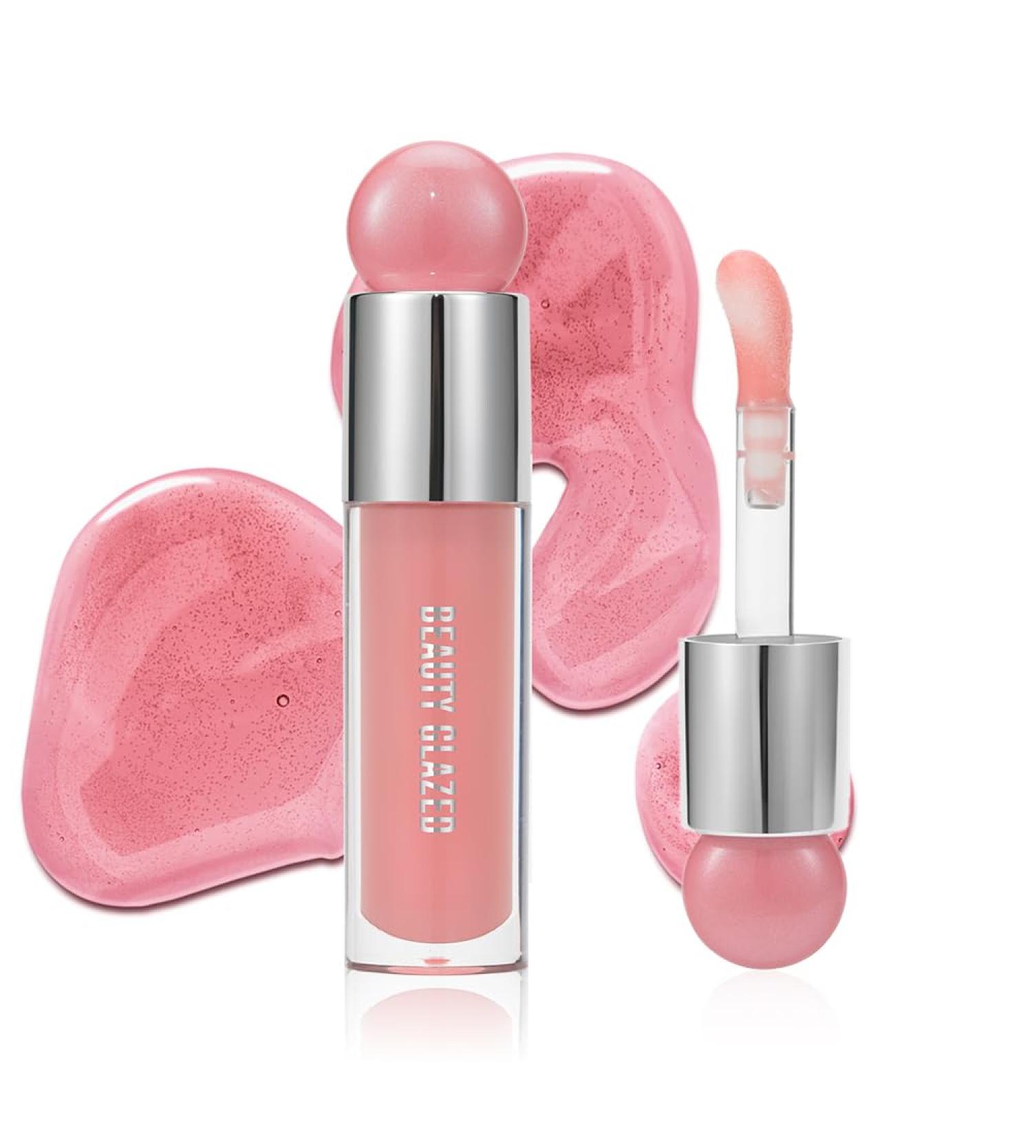 Beauty Glazed Ultra-Hydrating Lip Oil - Non-Sticky Tinted Gloss Vegan Formula Smooth Finish (105# PITAYA - Buy Online on GoSupps.com