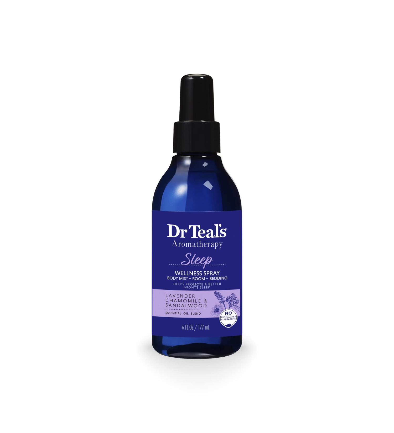 Dr. Teal's Aromatherapy Sleep Wellness Spray With Lavender Chamomile & Sandalwood -170g/6oz - Buy Online on GoSupps.com