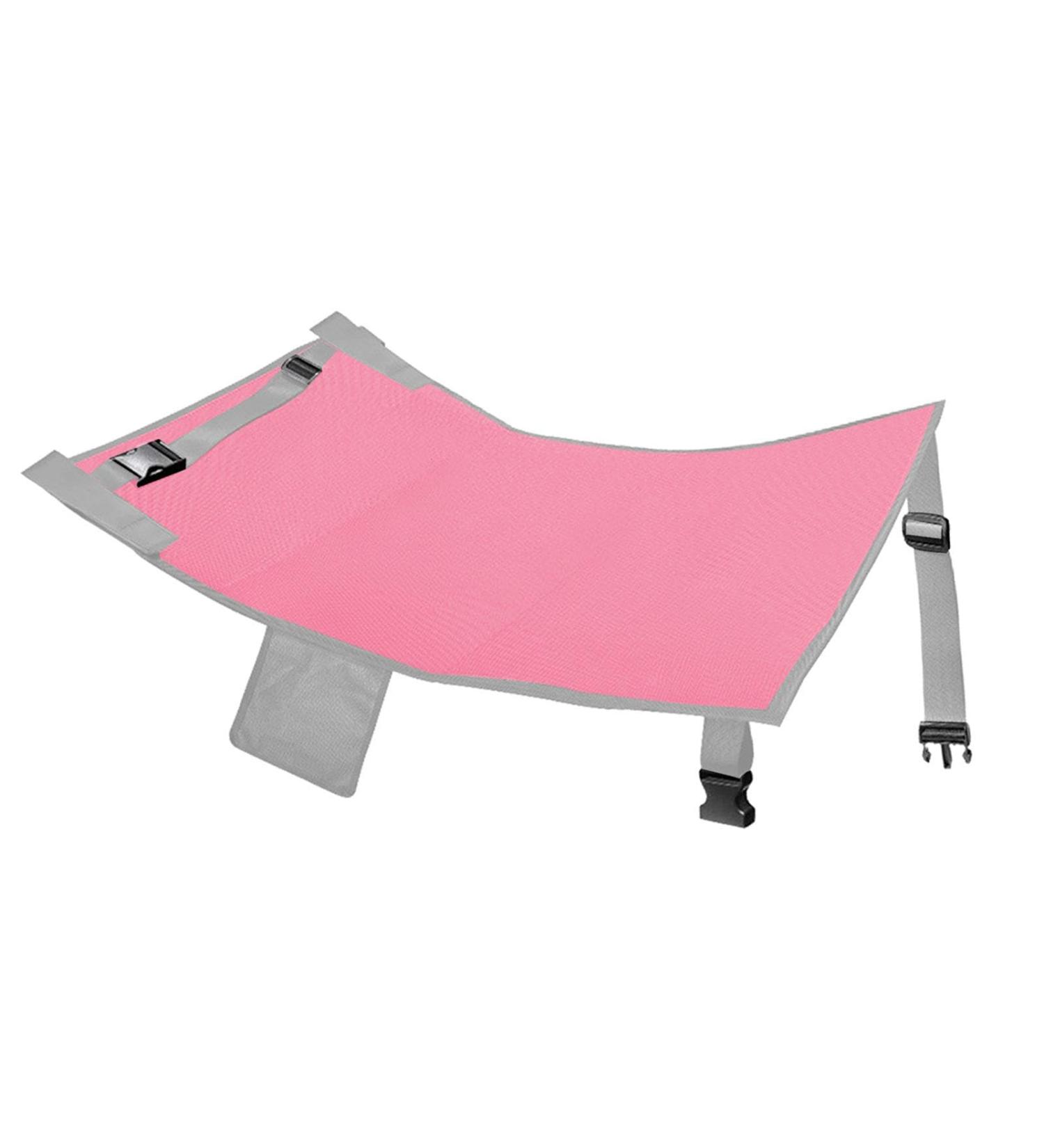 Kids Airplane Footrest & Travel Toddler Bed - Pink Foot Hammock for Comfortable Flights | 79cm x 44cm - Buy Online on GoSupps.com