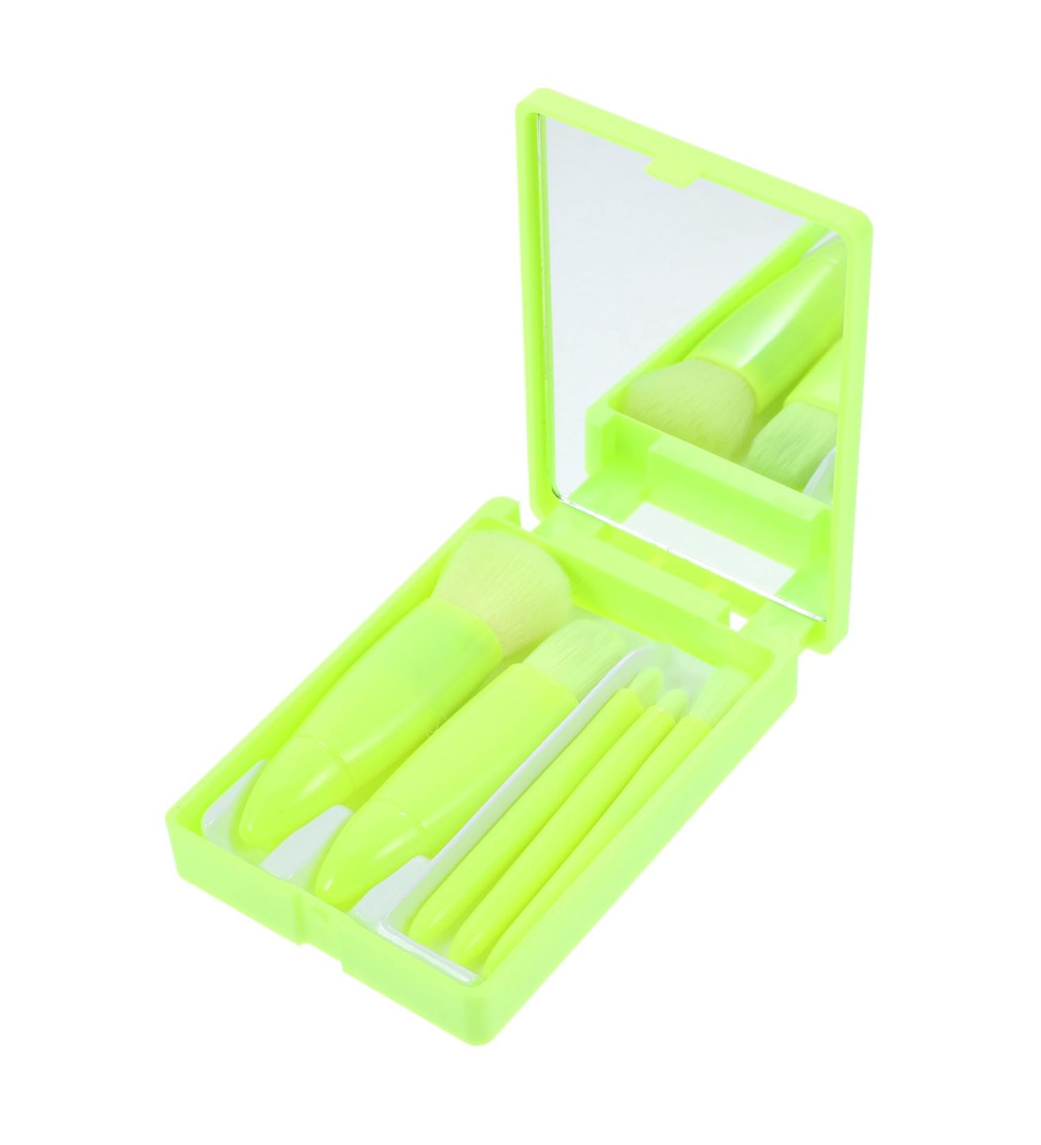 Didiseaon 1 Set loose powder set women makeup brush Soft fur belt mini small cosmetic brush artificial fiber portable vanity fur soft bristles makeup brush 9.50X3.00X2.00CM Green - Buy Online on GoSupps.com