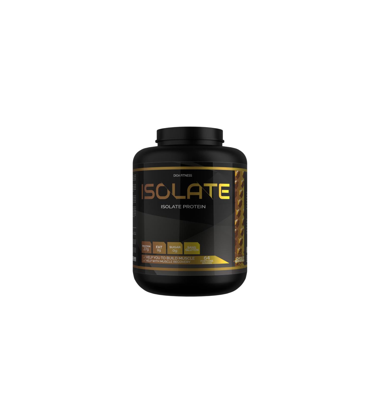 DIOA Fitness - Isolate 2kg - Whey Protein Isolate 64 Servings (Choco Banana) - Buy Online on GoSupps.com