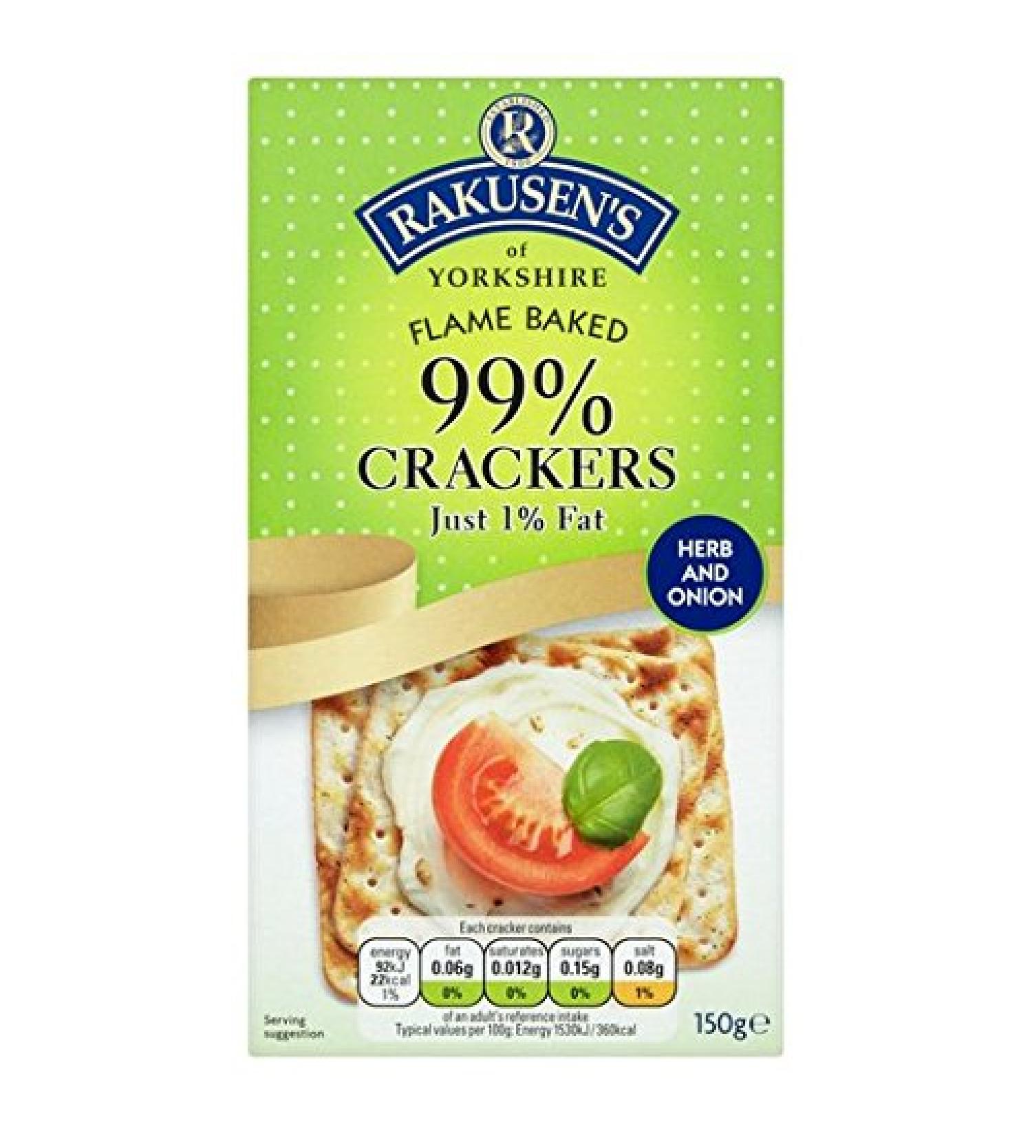 Rakusen's Rakusen's Herb and Onion Crackers 150g