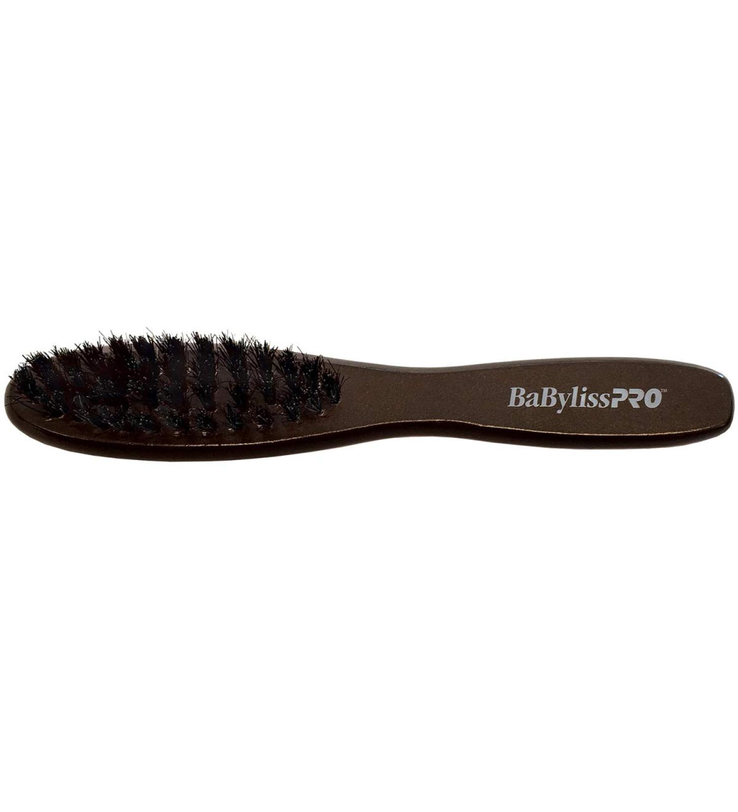 BaBylissPRO 4-Row Beard Brush with Soft Natural Boar Bristles 1 Count