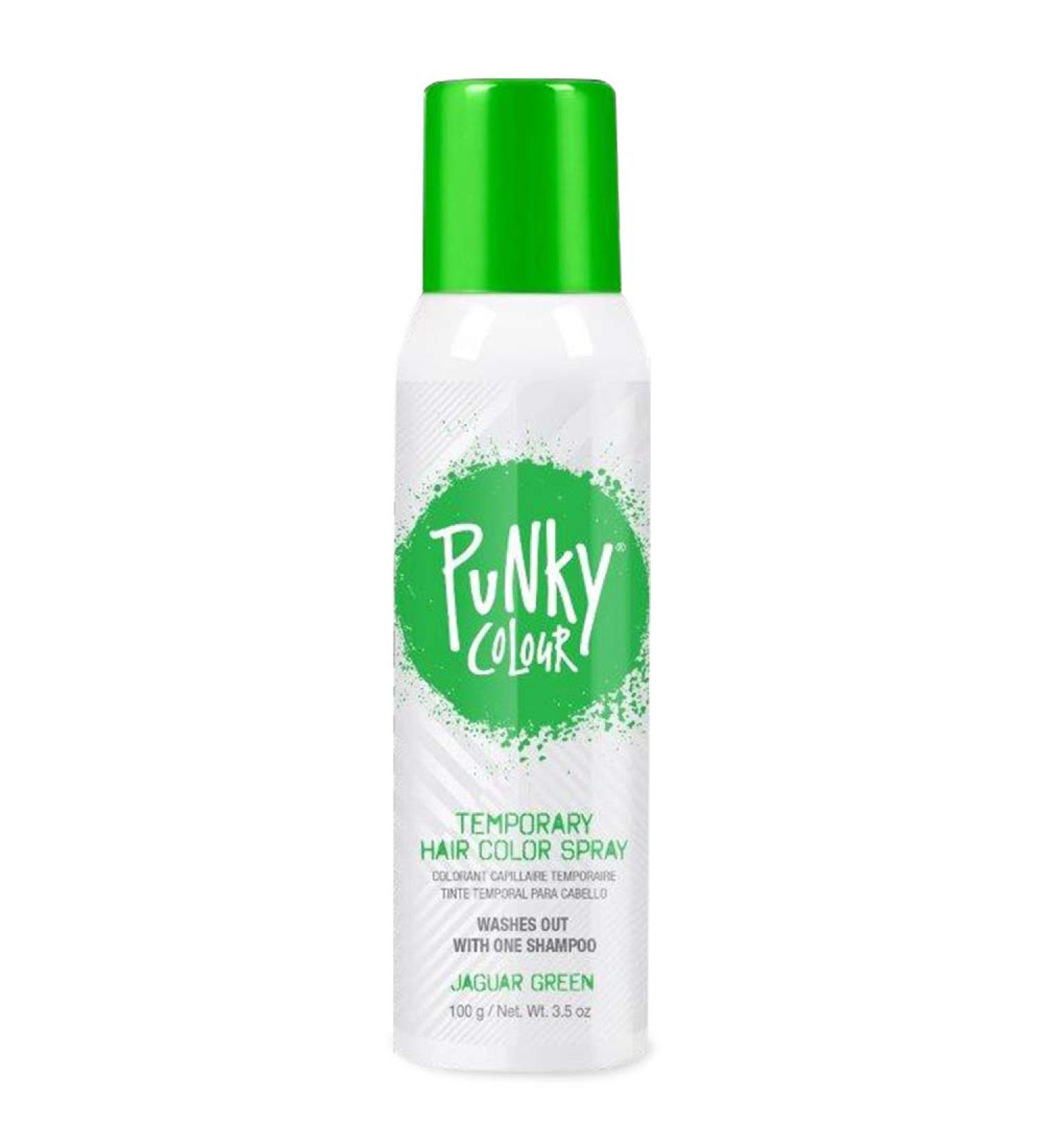 Punky Jaguar Green Temporary Hair Color Spray - Non-Sticky Vivid Dye 3.5 oz - Buy Online on GoSupps.com