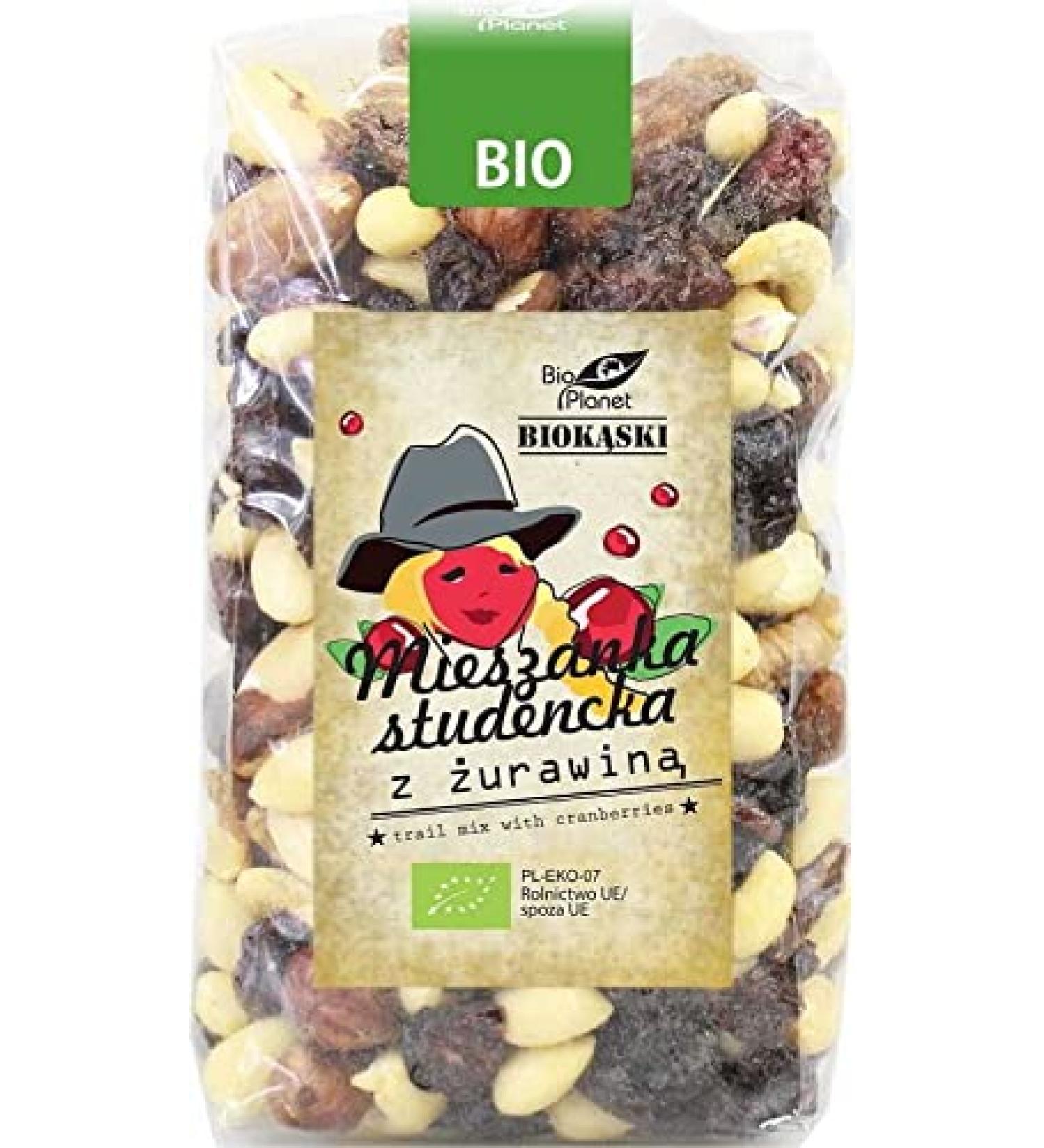 Student mix with organic cranberries 400g - BIO PLANET