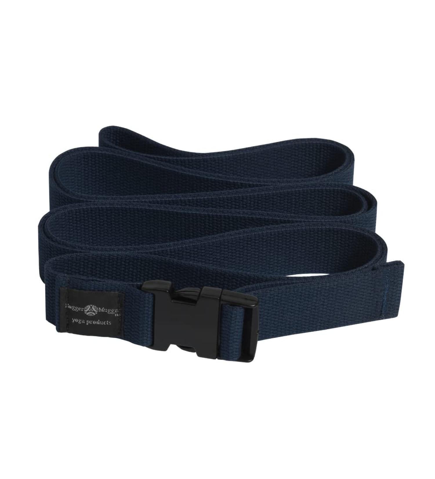 Hugger Mugger Quick-Release 10 ft. Yoga Strap - Navy | Adjustable Fitness Accessory - Buy Online on GoSupps.com