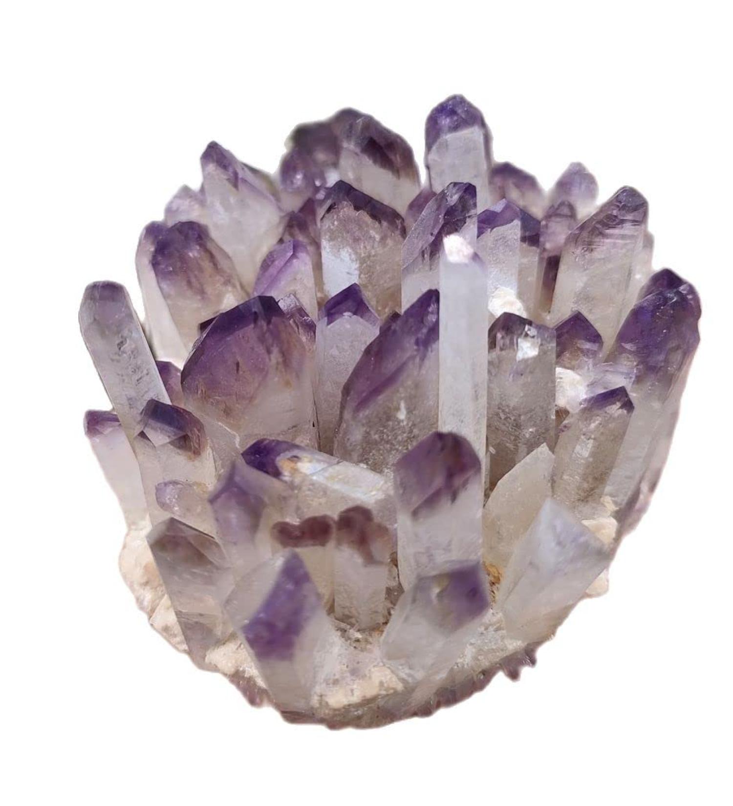 Amethyst Crystals 1pcs Purple Quartz Crystal Cluster Crystal Specimen Amethyst Cluster JIZTGEDM (Size : 300-400g) - Buy Online on GoSupps.com