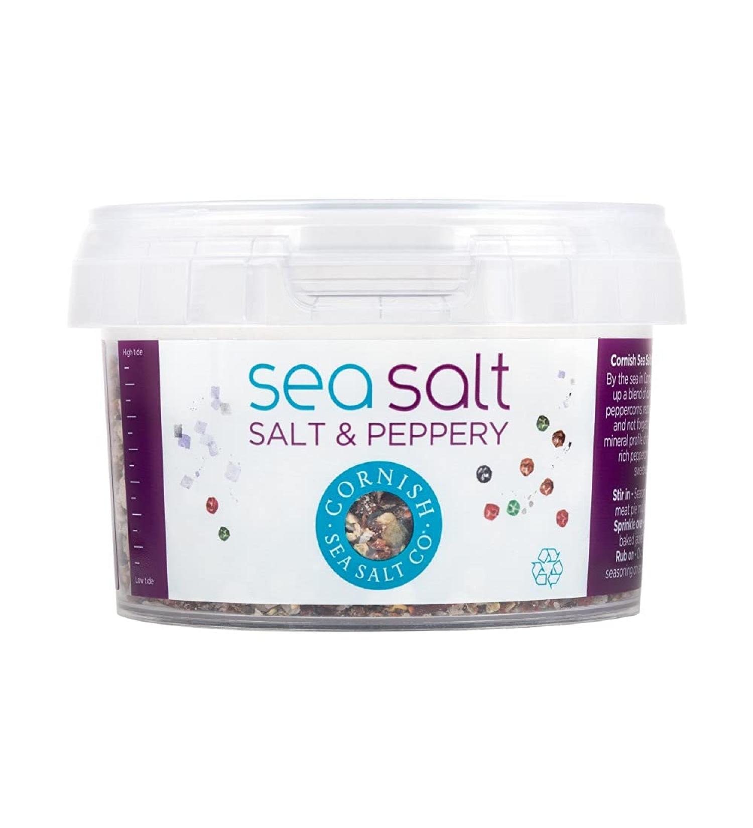 Cornish Sea Salt Salt and Luxury Pepper 140g Luxury Pepper 140g (Pack of 1)