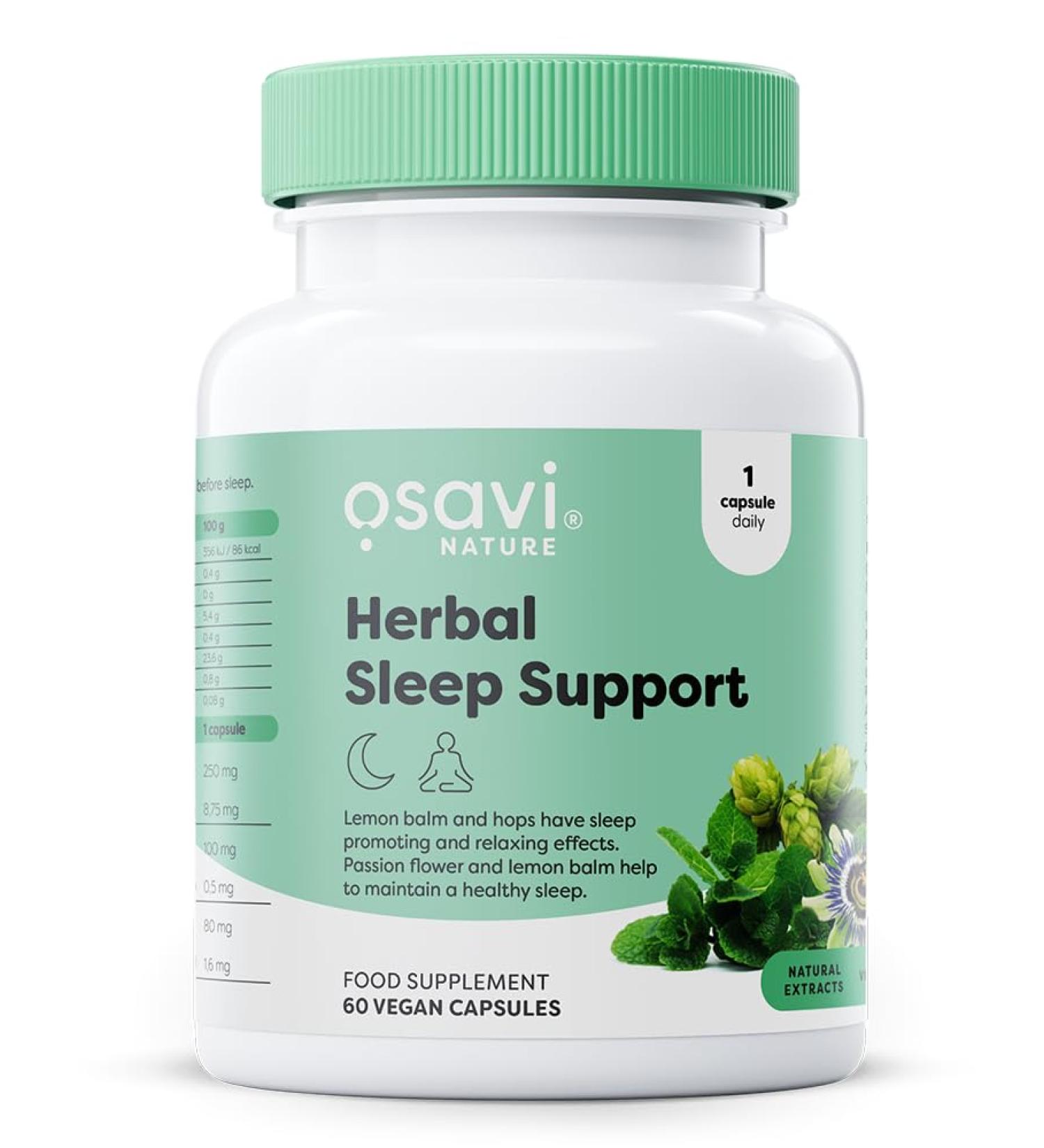Osavi Herbal Sleep Support Melatonin Free 60 vegan caps - Buy Online on GoSupps.com