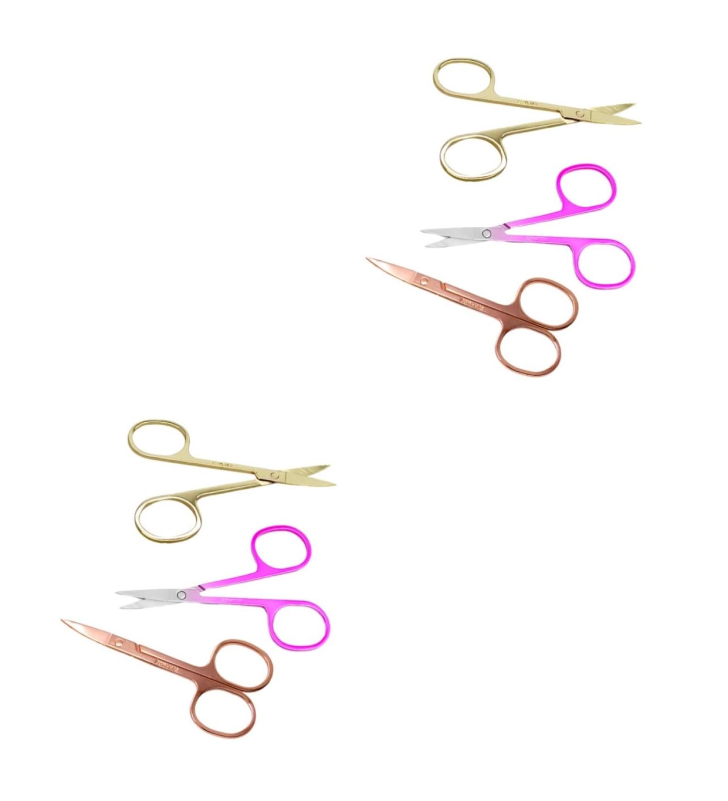 FOMIYES 2 Sets 3pcs Eyelash Scissors & Trimmers - Ear Nasal Eyebrow Hair Shears for Precision Grooming | International Shipping Available - Buy Online on GoSupps.com