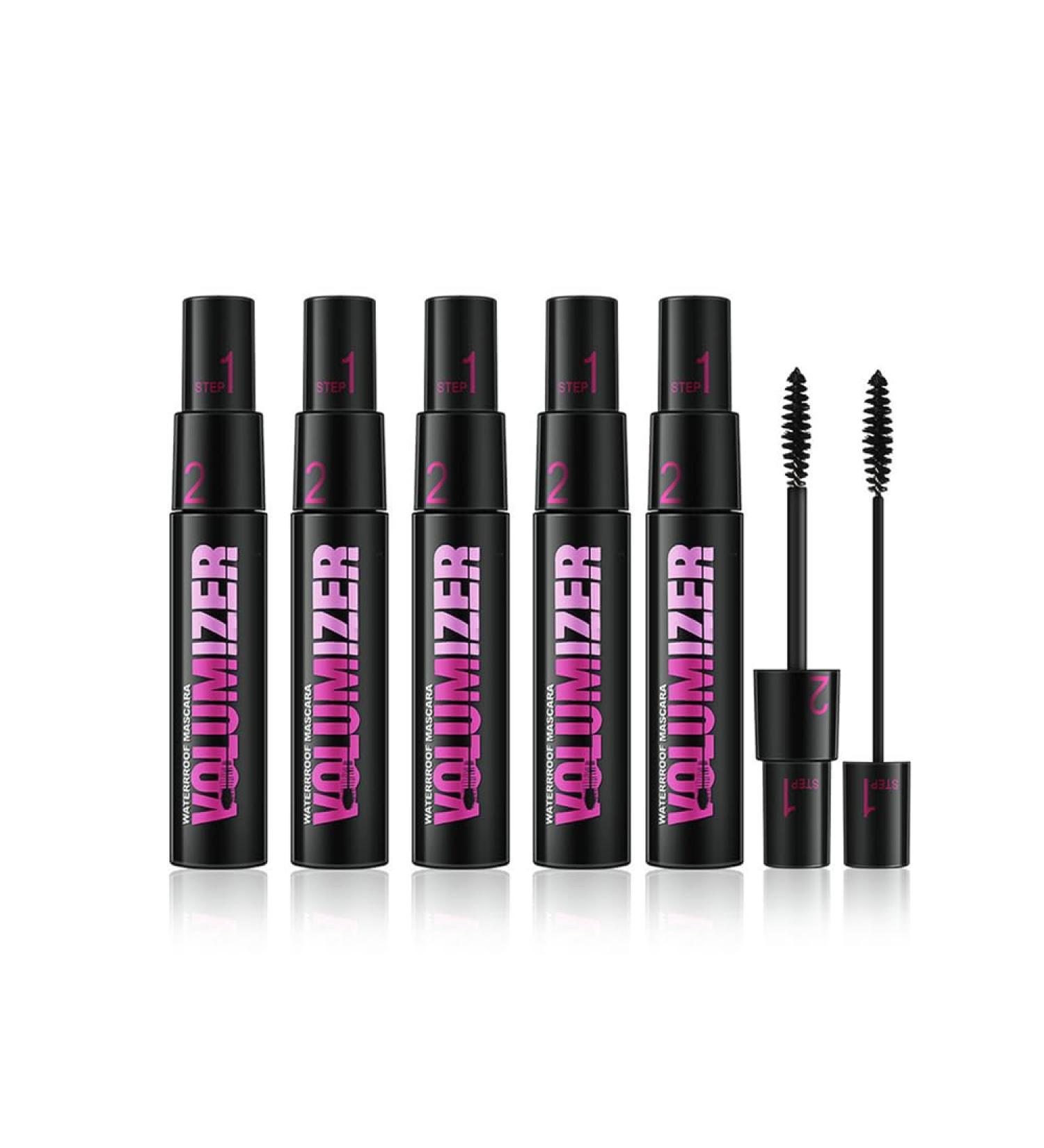 Long Thick Curl Duo Eyelash Mascara 2 In 1 Curl Long Lasting Mascara Natural Thickening Black Dual-Purpose Mascara Waterproof Lash-Lengthening 4D Silk Fiber Mascara for Women (5 PCS) - Buy Online on GoSupps.com