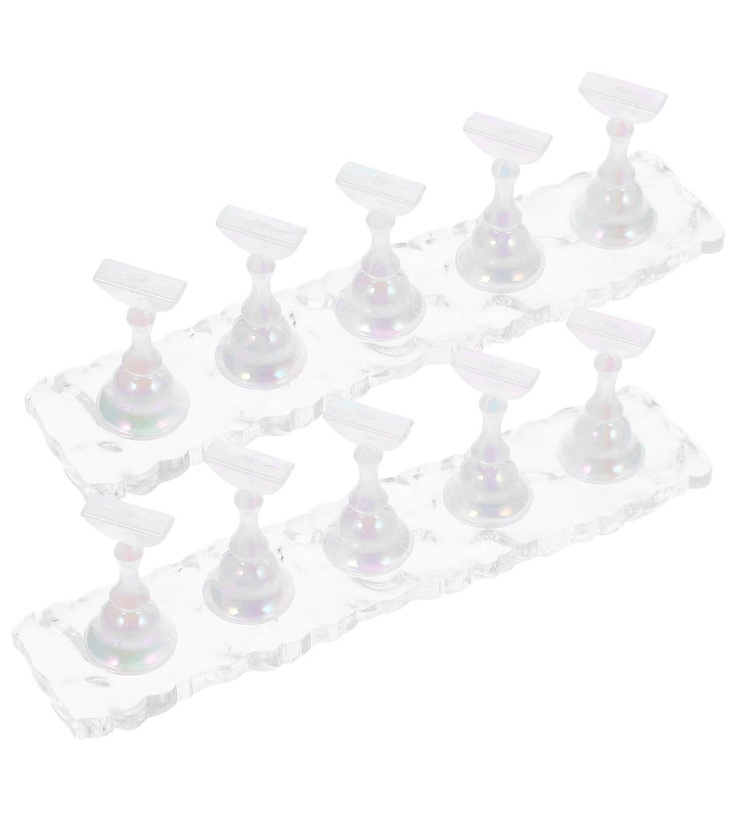FRCOLOR 2 Sets of Base for Manicure Practice Stand for Painting Press on the Nail Stand Nail Modelling Accessories Nail Art Modelling Accessories Magnetic False Nails Acrylic Base - Buy Online on GoSupps.com