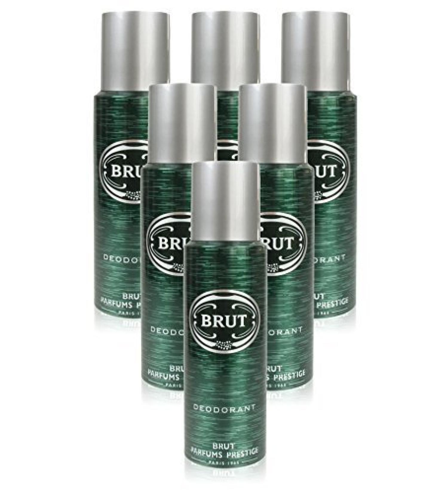 6x Brut Original Deodorant Mens Body Spray 200mlBARGAIN NEW by Brut