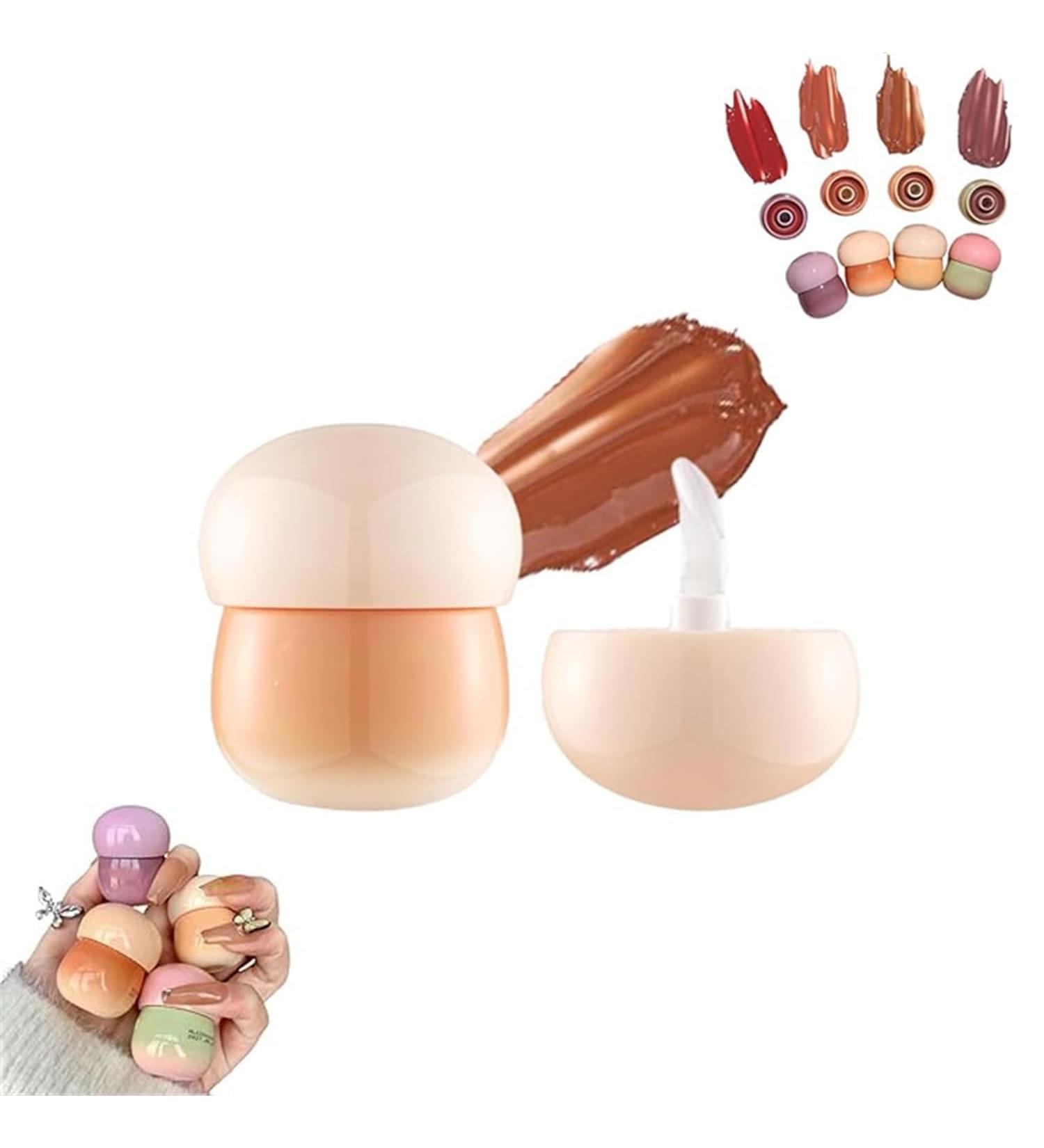 Blurred Pudding Pot Lips Waterproof Pudding Lipstick Velvet Smooth Lip Gloss for Nourished Non-Sticky Shiny Lip Balm Long-Lasting Glossy Color - Buy Online on GoSupps.com