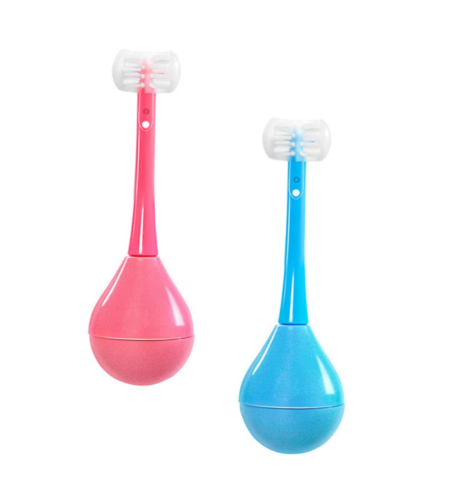 Beavorty 2-Pack Cartoon Tumbler Toothbrush for Kids | Charming Manual Tooth Cleaning Brushes - Buy Online on GoSupps.com