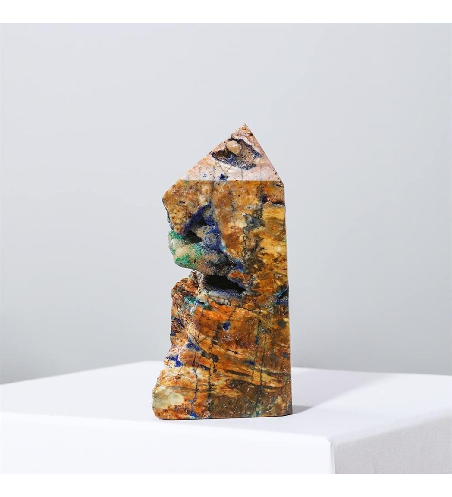 Natural Crystal Rough 1pc Natural Azurite Geode Tower SpecimenQuartz Collectible Home Decor Can be Used for (Size : 7-8cm) (Size : 8-9cm) - Buy Online on GoSupps.com