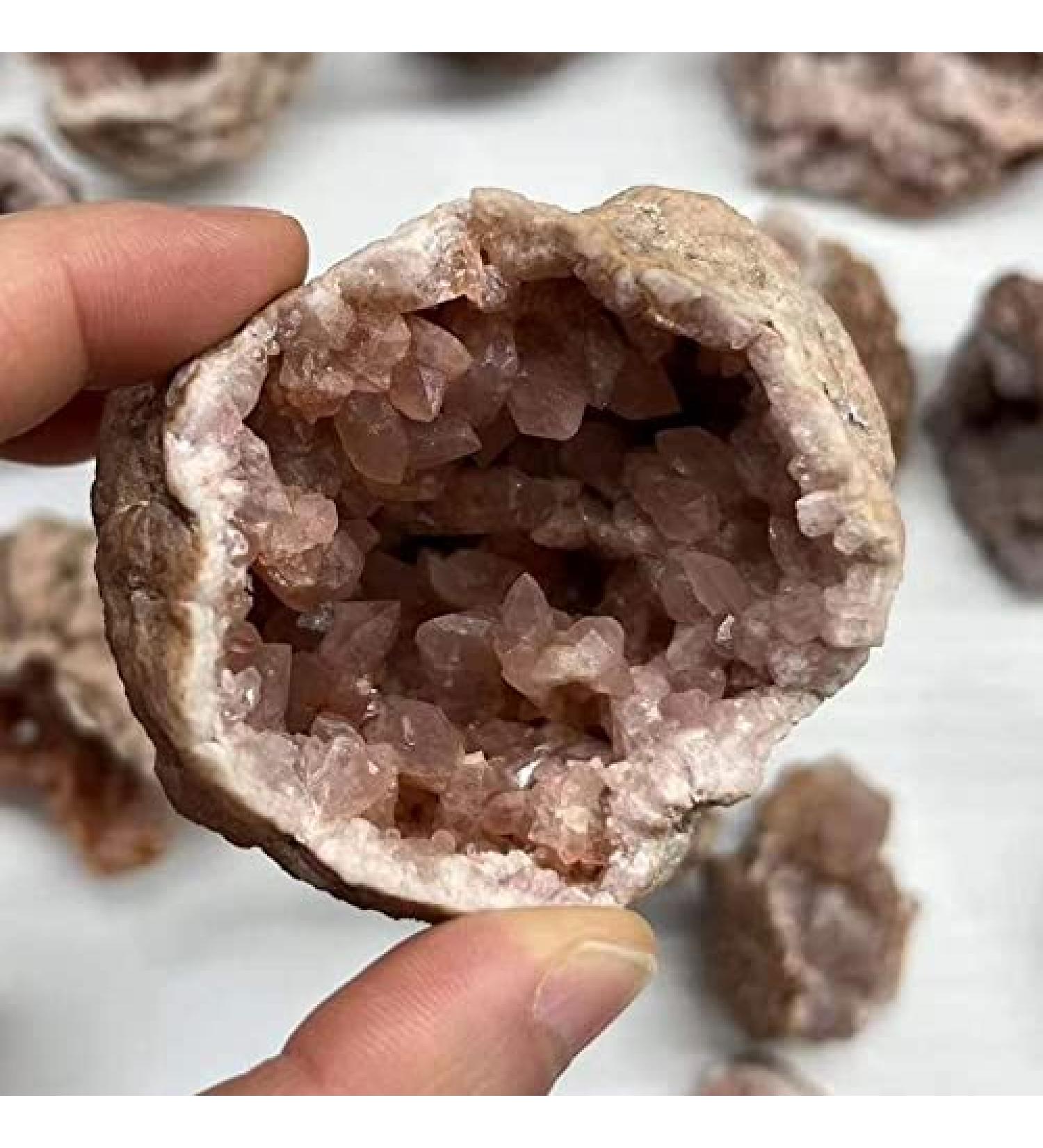 Natural Crystal Rough Natural Crystal Rough Crystal Natural Crystal Argentine Crystal Geode Cut Crystal Cluster Stone Reiki Specimen Quartz Home Decor Suitable for Home Office Decoration (Size : 2pcs - Buy Online on GoSupps.com