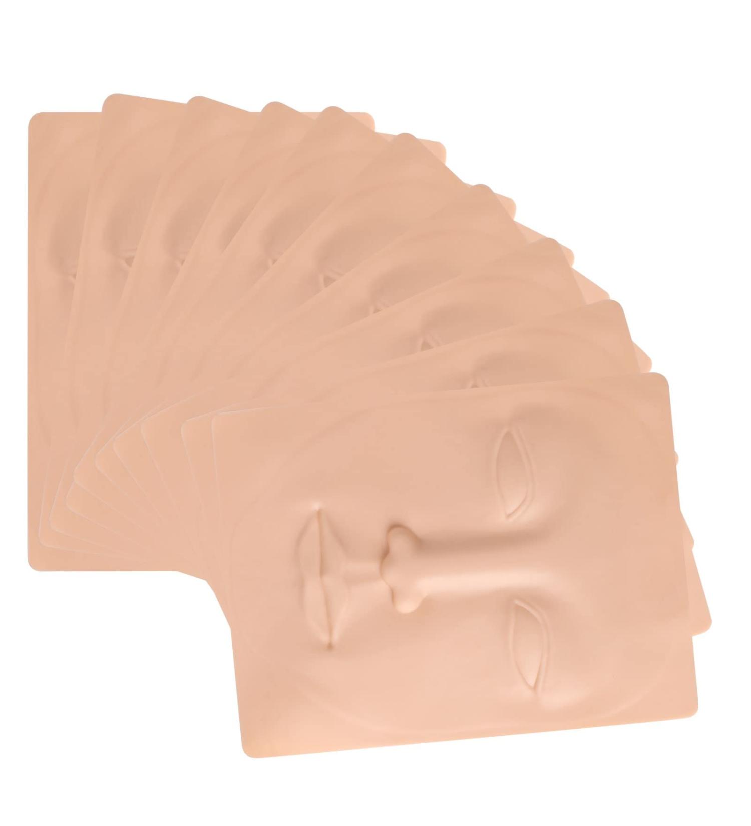 10pcs Tattoo Practice Skin for Face Permanent Makeup Training | Silicone Skin TA535-10 - Buy Online on GoSupps.com