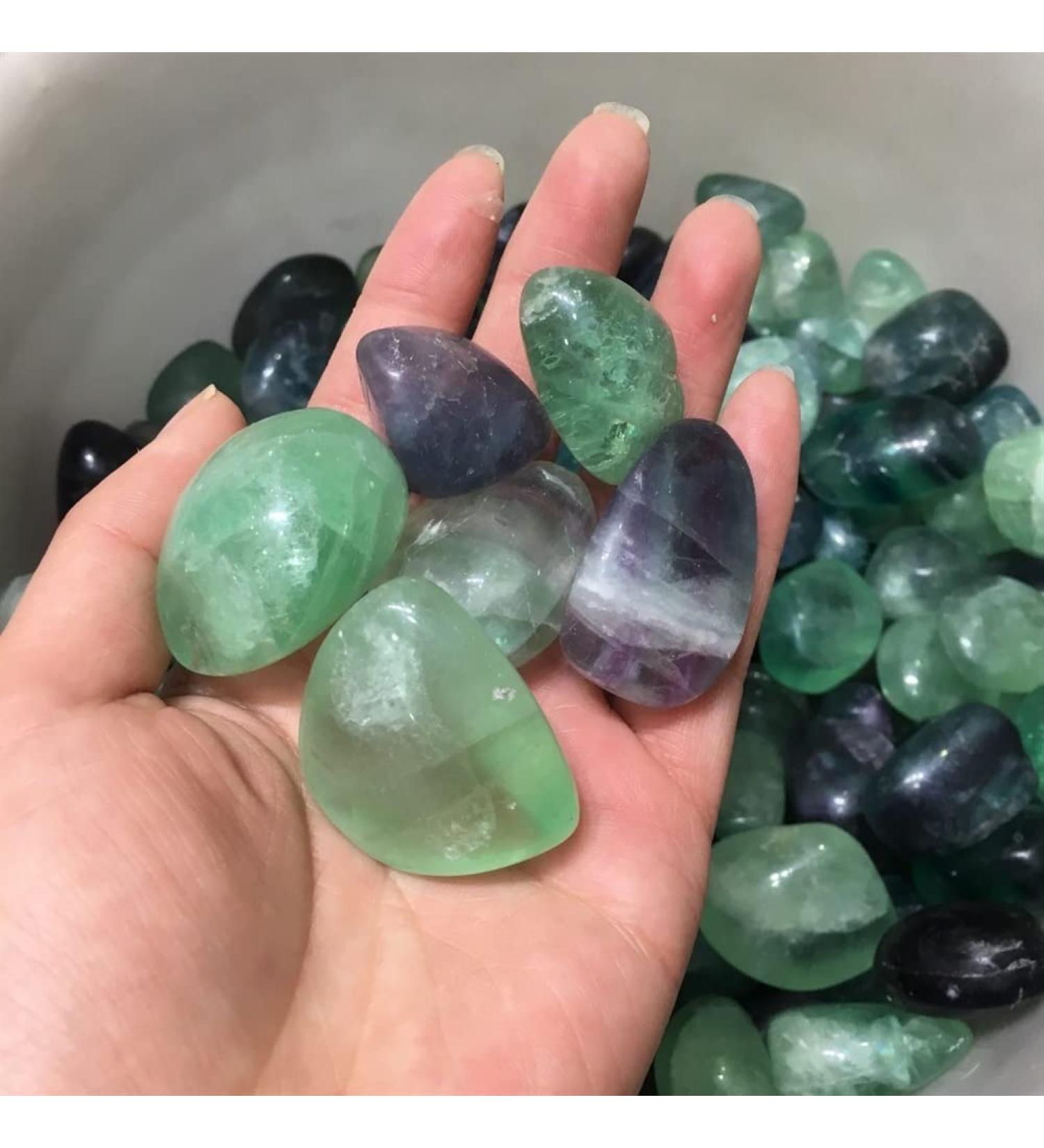 Natural Crystal Rough Natural Crystal Natural Fluorite Rock Quartz Tumbled Stones Crystals and Minerals Aquarium Flowerpot Decoration (Size : 100g) - Buy Online on GoSupps.com