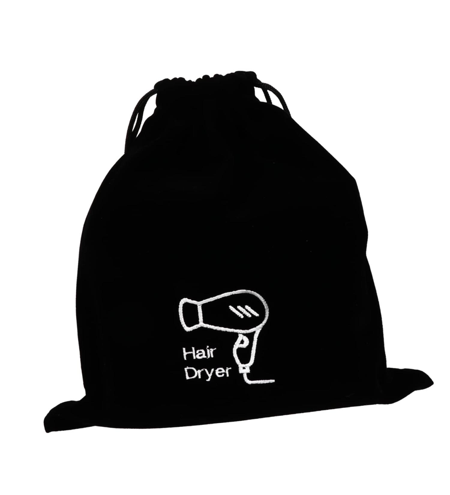 WOONEKY 1pc Hair Dryer Storage Bag Travel Organizer Bags Hairdryer Drawstring Bag Mini Packing Carry Flannel - Buy Online on GoSupps.com