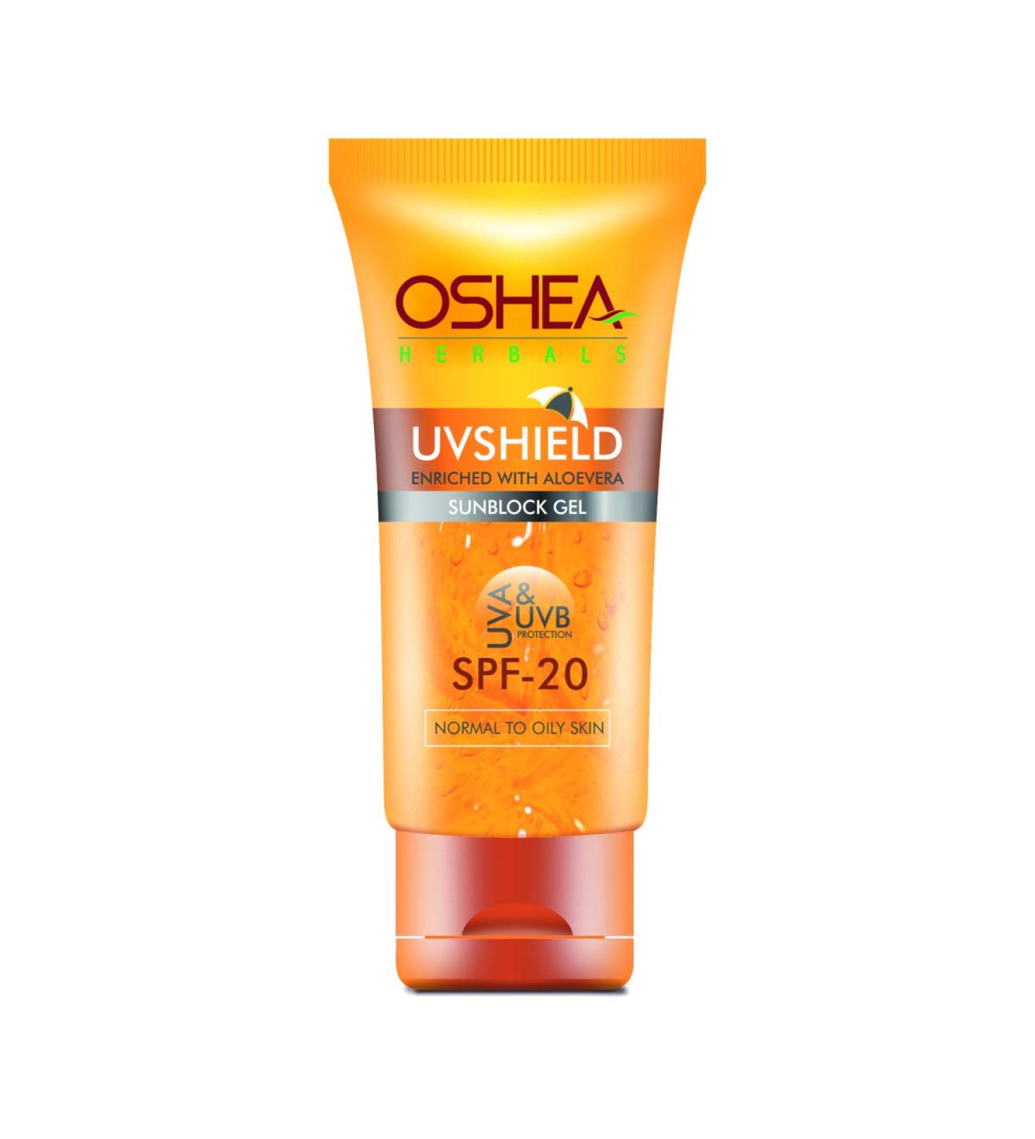 Oshea UVShield Sun Block Gel SPF 20 Transparent 120 g