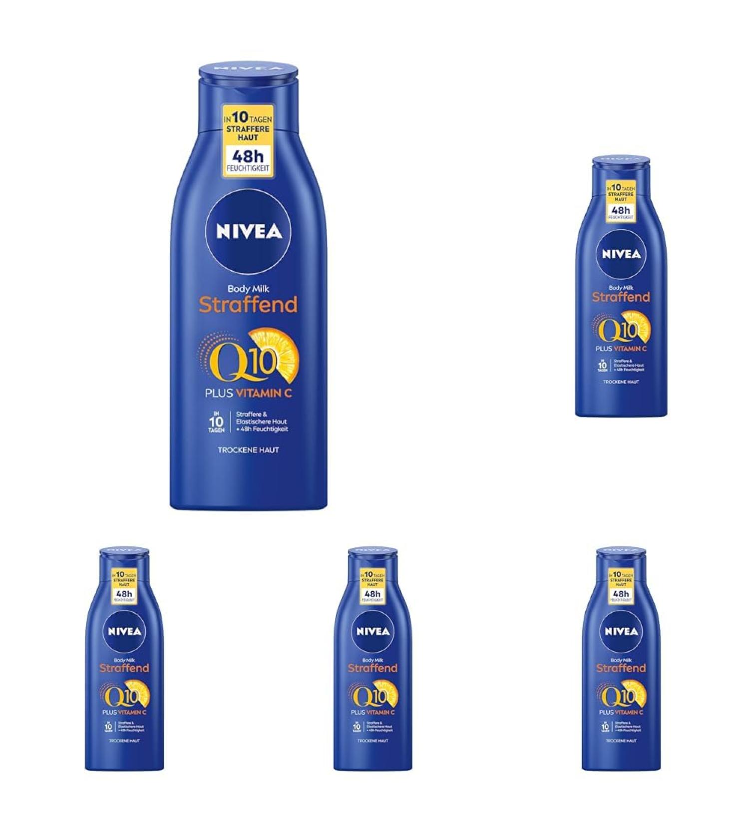 NIVEA Skin Firming Body Milk with Q10 for Dry Skin - 400ml (Pack of 5) | Hydrate & Revitalize Your Skin - Buy Internationally - Buy Online on GoSupps.com