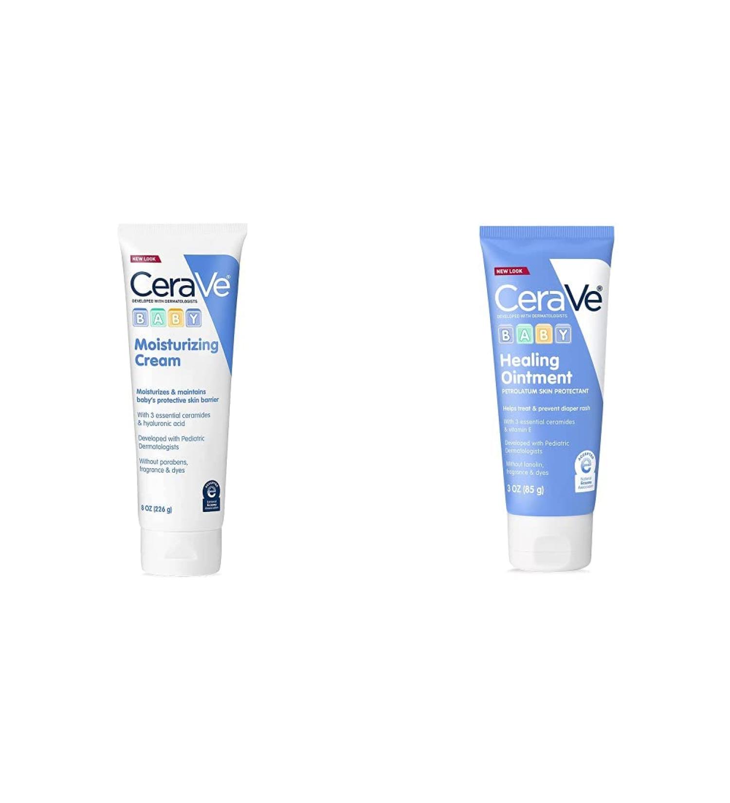 CeraVe Baby Cream 8oz + Diaper Rash Cream 3oz Bundle - Buy Online on GoSupps.com