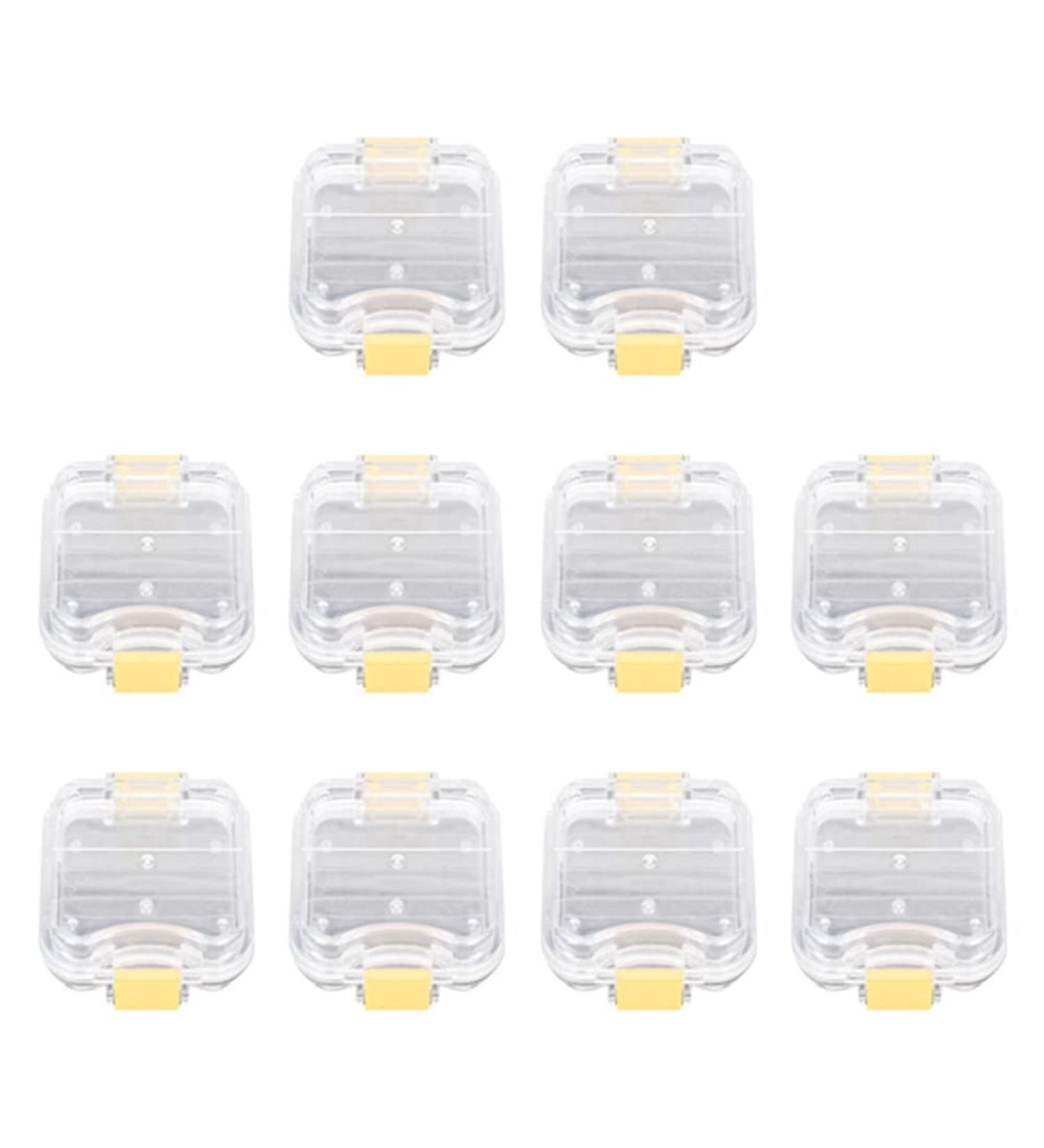 Sirxlevcy 10pcs Plastic Denture Tooth Box Set - High Quality Dental Storage Solution for Implants & Membranes - Buy Online on GoSupps.com