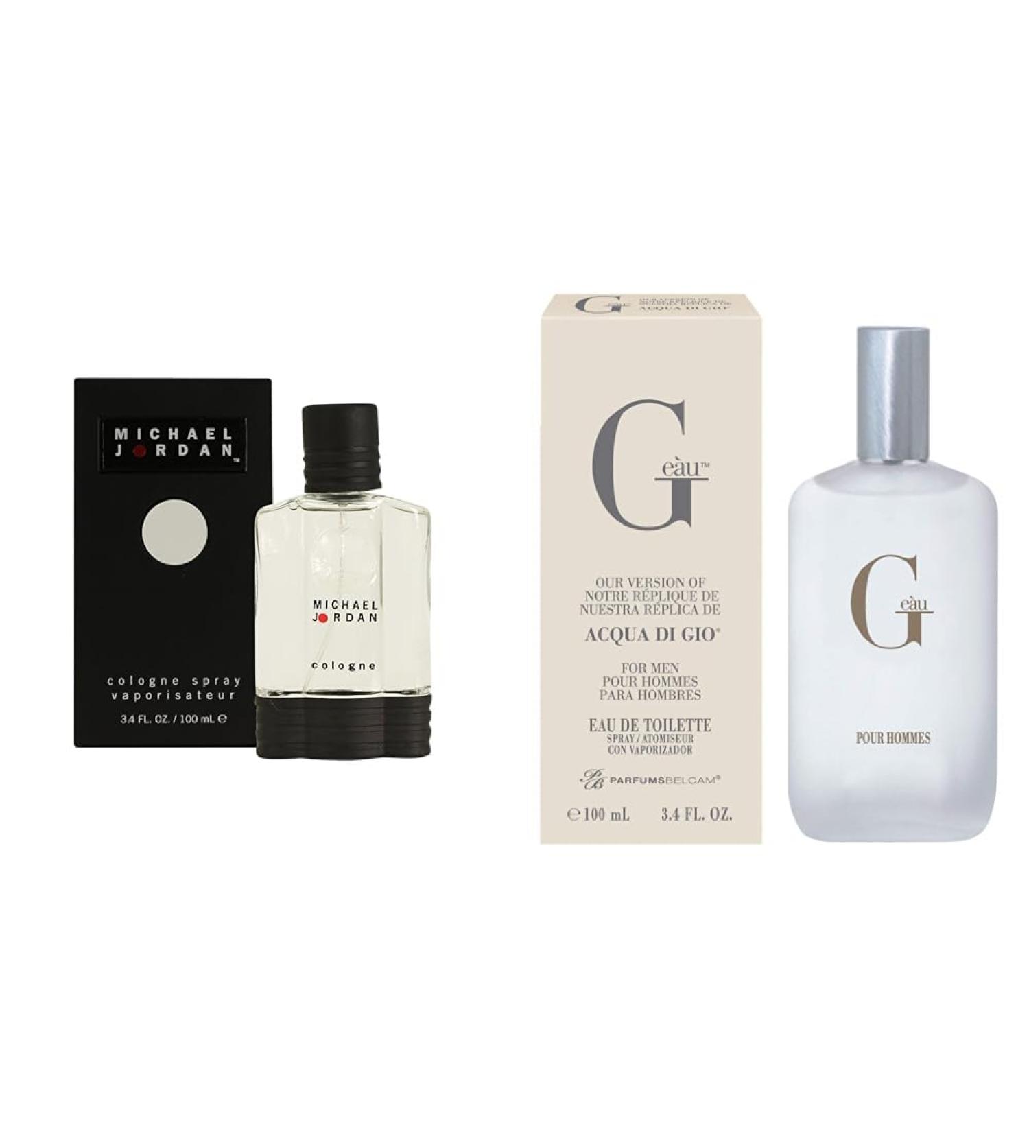 Michael Jordan for Men 3.4 Fluid Ounce & PB ParfumsBelcam G Eau Our Version of Acqua Di Gio Eau de Toilette Spray 3.4 Fl Oz - Buy Online on GoSupps.com