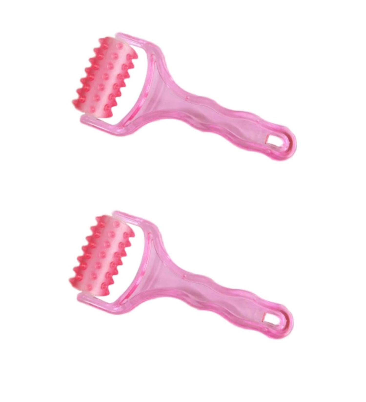 Fomiyes 2-Piece Plastic Drum Skin Care Tools | Acupressure Massage Roller & Manual Device for Skin Care | International Shipping - Buy Online on GoSupps.com