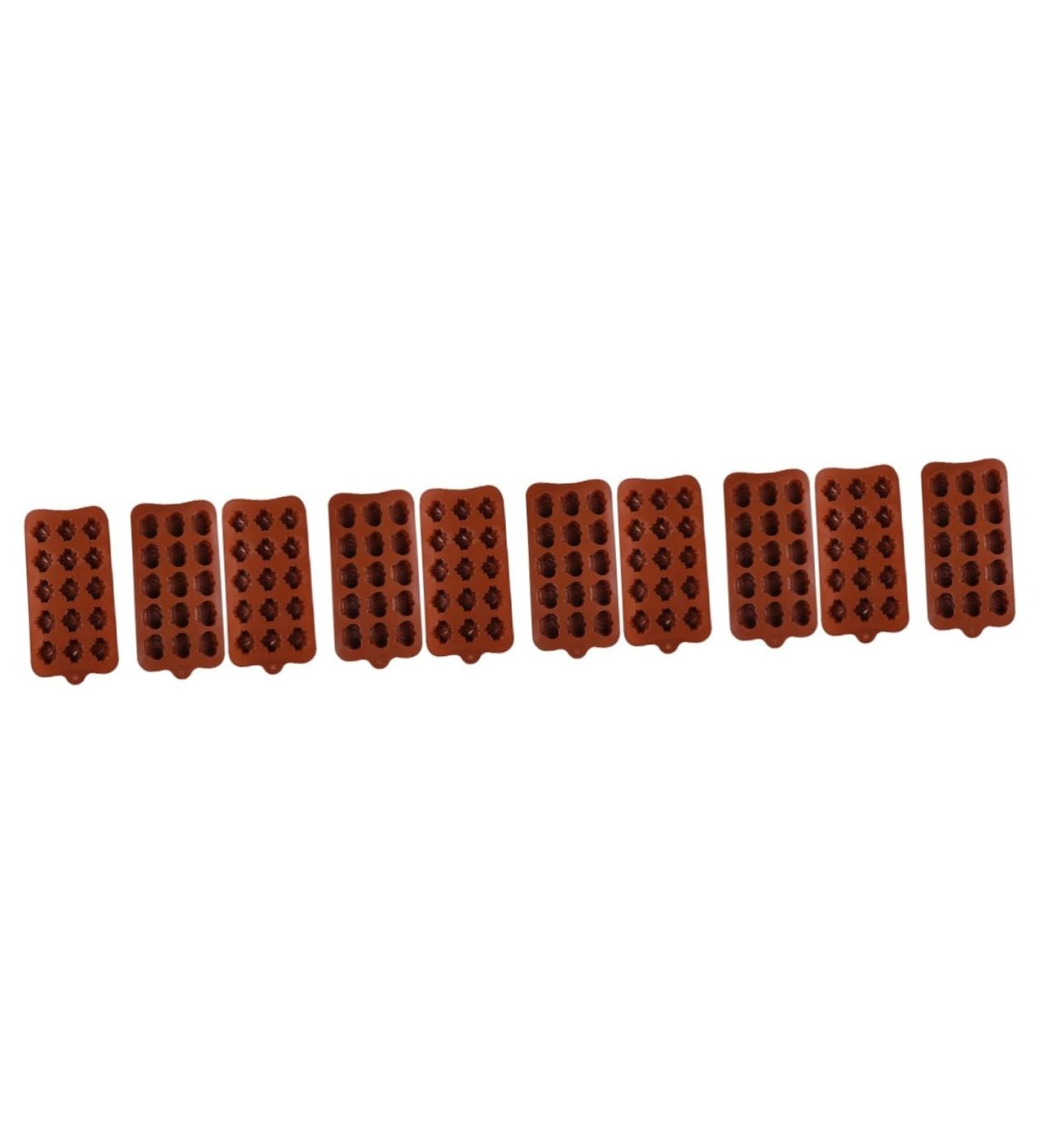 Zerodeko 10 Pcs Chocolate Mold Ice Cube Moulds Fondant Molds Thins Candy Chocolate Easter Egg Candy Mold Silicone Baking Molds Ice Cube Trays Chocolate Baking Mold Lollipop Ice Cubes - Buy Online on GoSupps.com