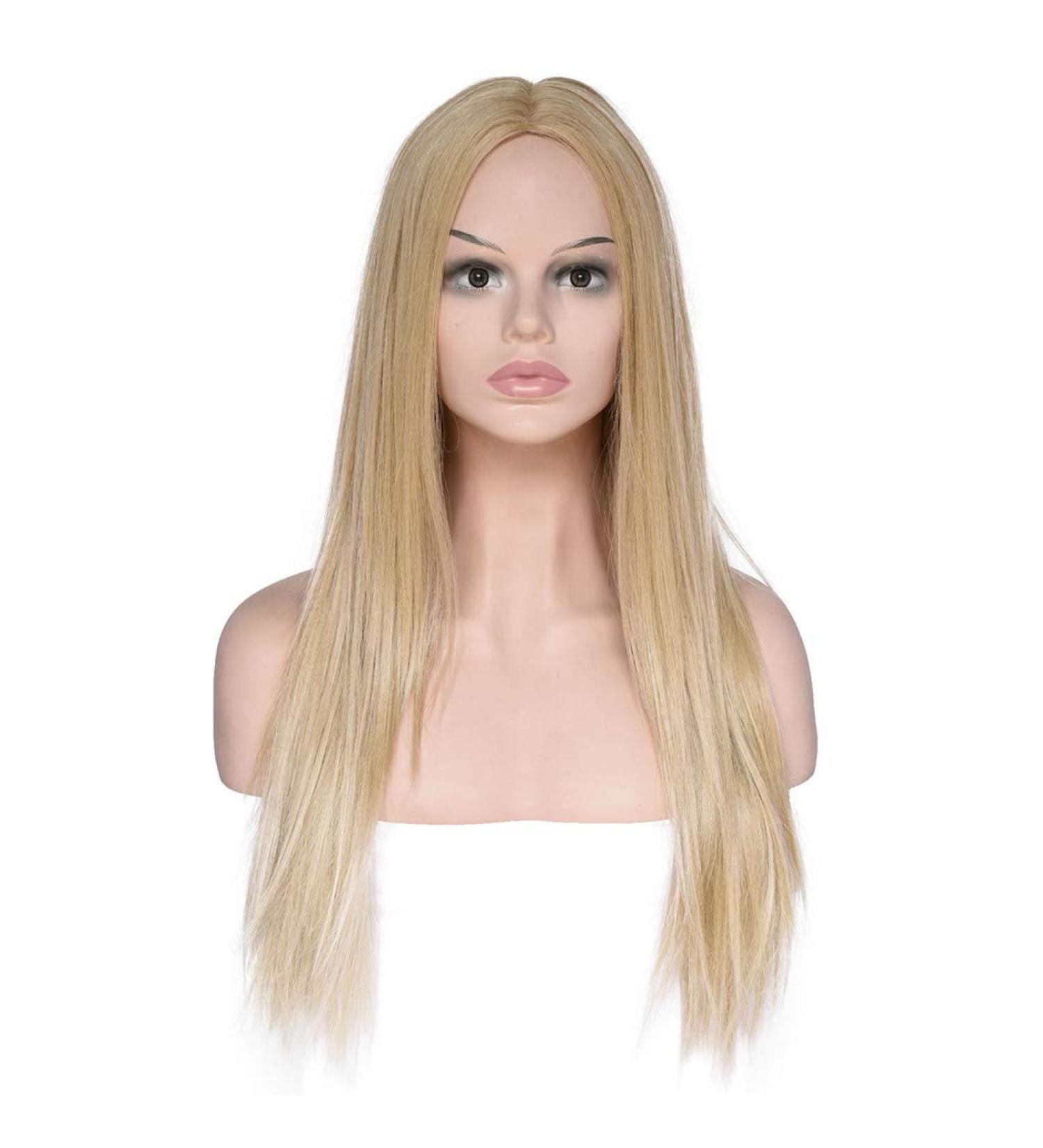 Buy Long Gold Curly Wig for Women - 50s 60s 70s 80s | Brazilian Hair | International Shipping - Buy Online on GoSupps.com