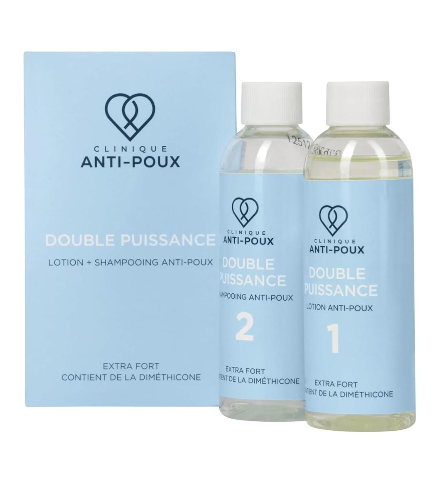 Anti-Poux Clinique Shampoo anti-poux en combinaison avec une lotion hautement dos e pour adultes et enfants Traitement efficace contre les poux base de dim thicone & eucalyptus 2 x 100 ml - Buy Online on GoSupps.com