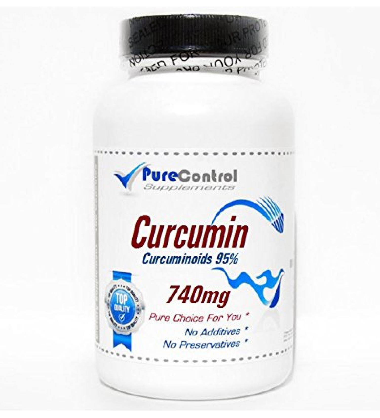 Curcumin 750mg Curcuminoids 95% // 200 Capsules // Pure // by PureControl Supplements