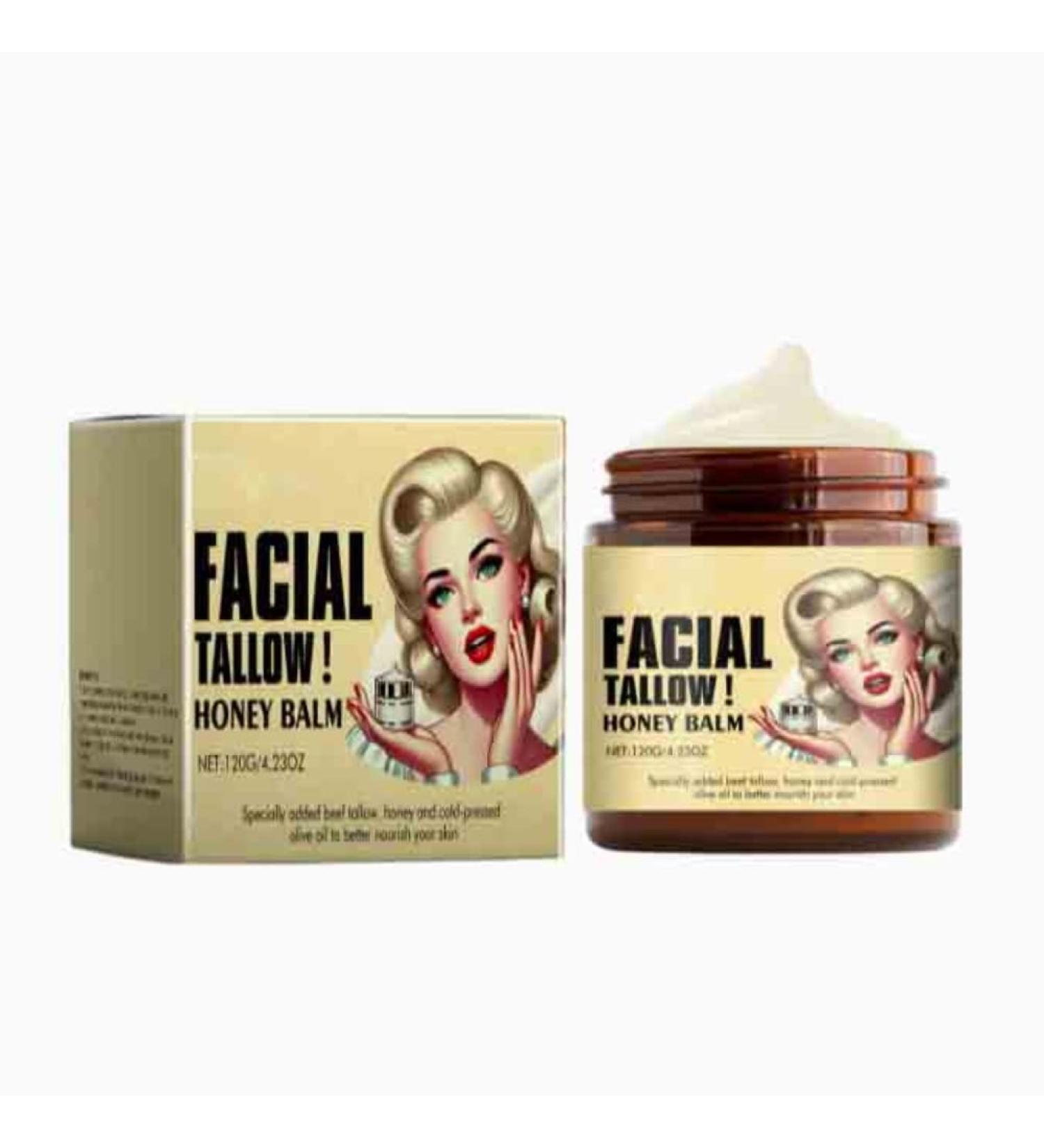 2PCS Tallow Honey Moisturizing Balm Deep Hydration Nourishes Skin Maintains Elasticity Cream Facial Care  - Buy Online on GoSupps.com