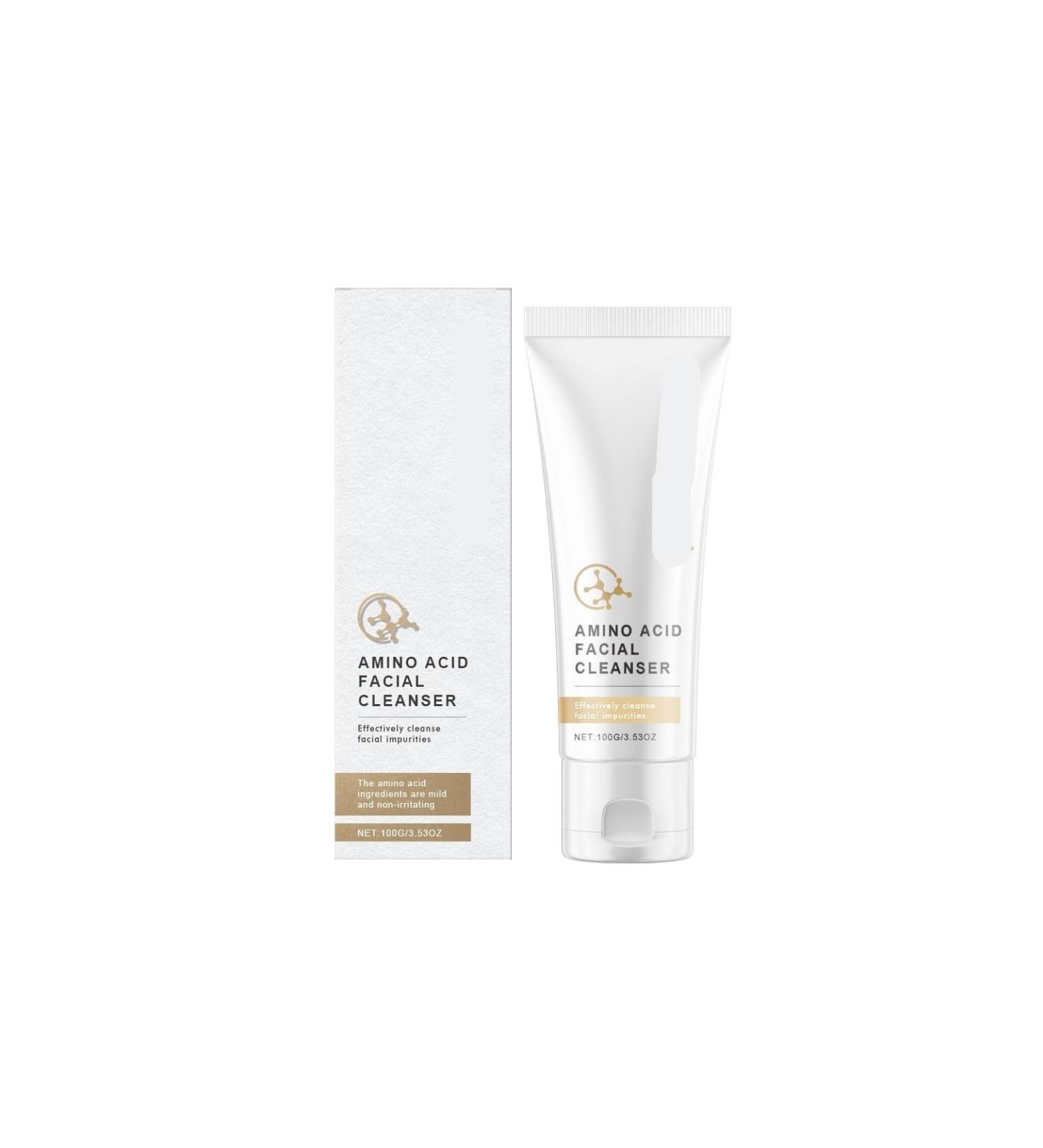 Nettoyant Visage Aux Acides Amin s - Nettoyage Doux Hydratant L'acide Hyaluronique Soin Quotidien For Affiner Les Pores Et Booster L' clat(2PCS) - Buy Online on GoSupps.com