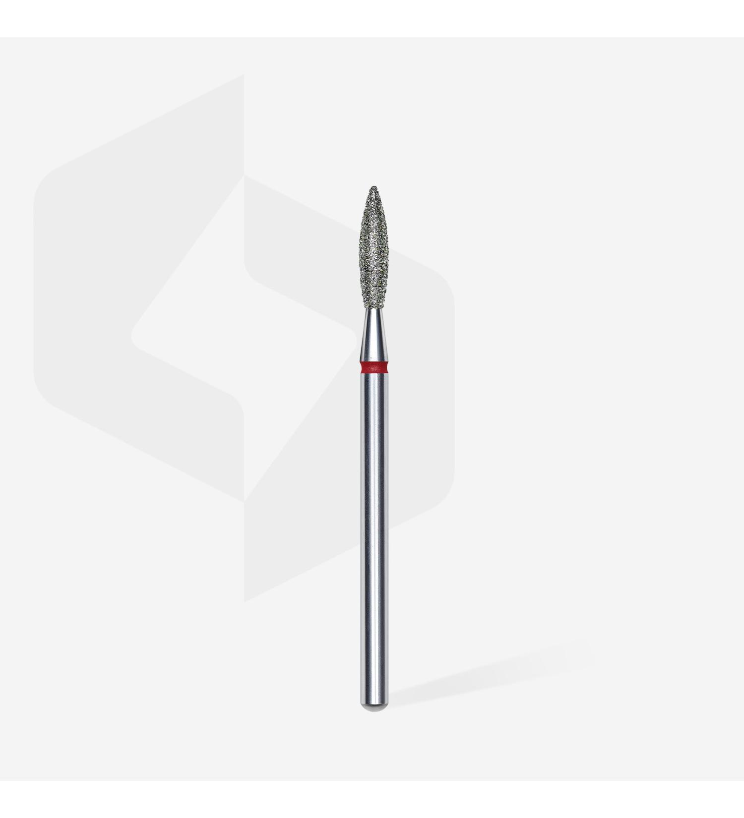 STALEKS PRO - Diamond Bit - Flame (Red Ring) I Attachment for Nail Cutters I Bits for Apparative Manicures and Pedicures I Grinding Attachment for Electric Grinders I Nail Drill Bit (FA10R023/10) - Buy Online on GoSupps.com