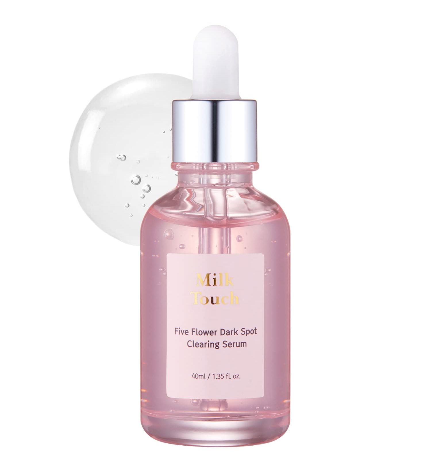Buy MILK TOUCH 5 Flower Dark Spot Correcting Serum | Vitamin C & Flower Extracts | Hydrating Face Moisturizer for All Skin Types - 1.35 fl oz - Buy Online on GoSupps.com