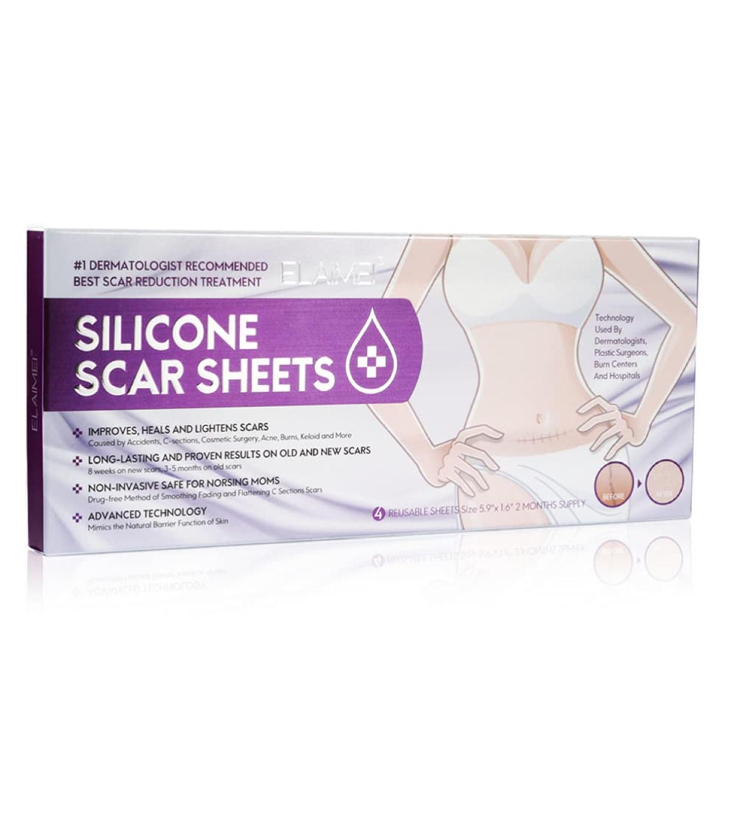 Silicone Scar Removal Sheets | Reusable Gel Strips for Surgical Wound Repair | Waterproof Scar Stickers for C-Section, Burns, Acne | Desalination Strip for Injury - MILISTEN - Buy Online on GoSupps.com