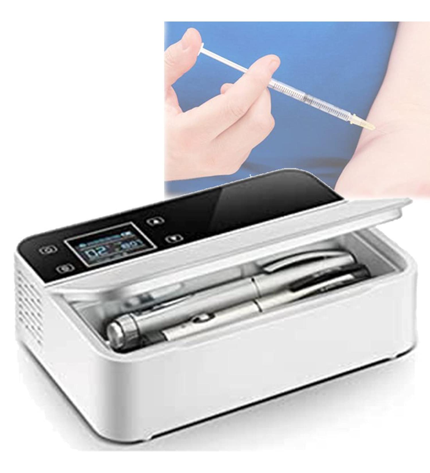 Portable Insulin Cooler Refrigerator Box Mini Insulin Car Refrigerator Keeps Medication Cooler Long Working Time for 8 Hours for Traveling Outdoors Camping Work - Buy Online on GoSupps.com