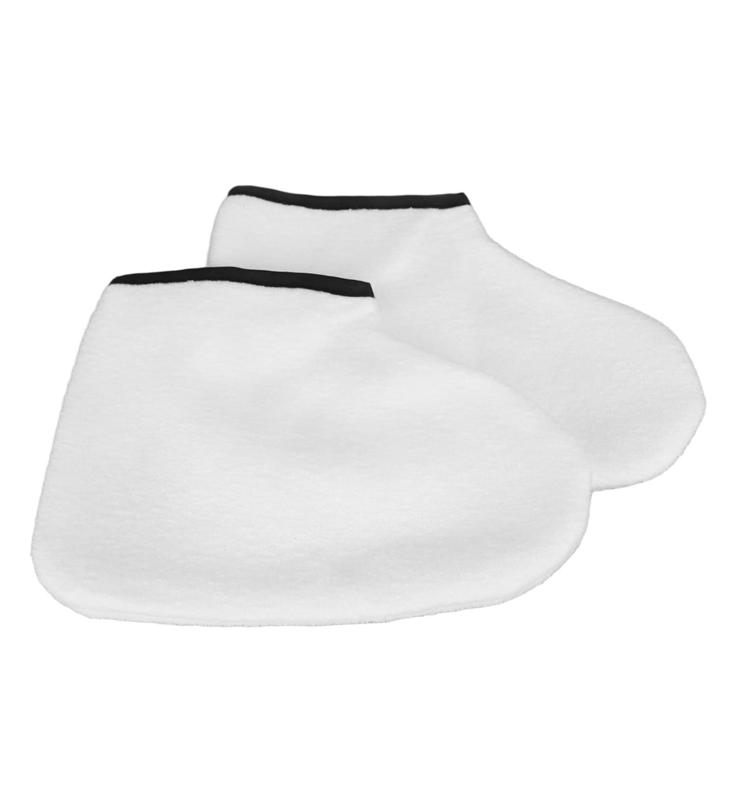Paraffin Wax Refill Feet - 2 Pack Thick Terry Cloth Spa Booties for Hot Wax | Best for Men & Women - Buy Online on GoSupps.com
