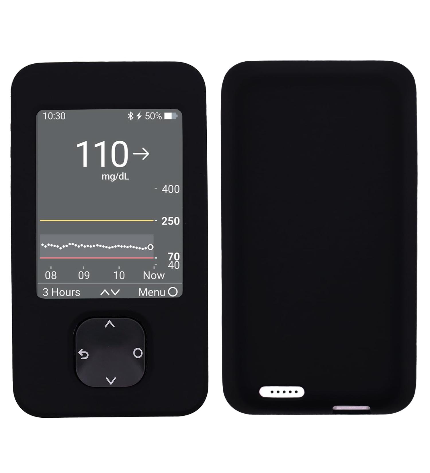 Silicone Soft Case for Dexcom G7 Receiver (Black)