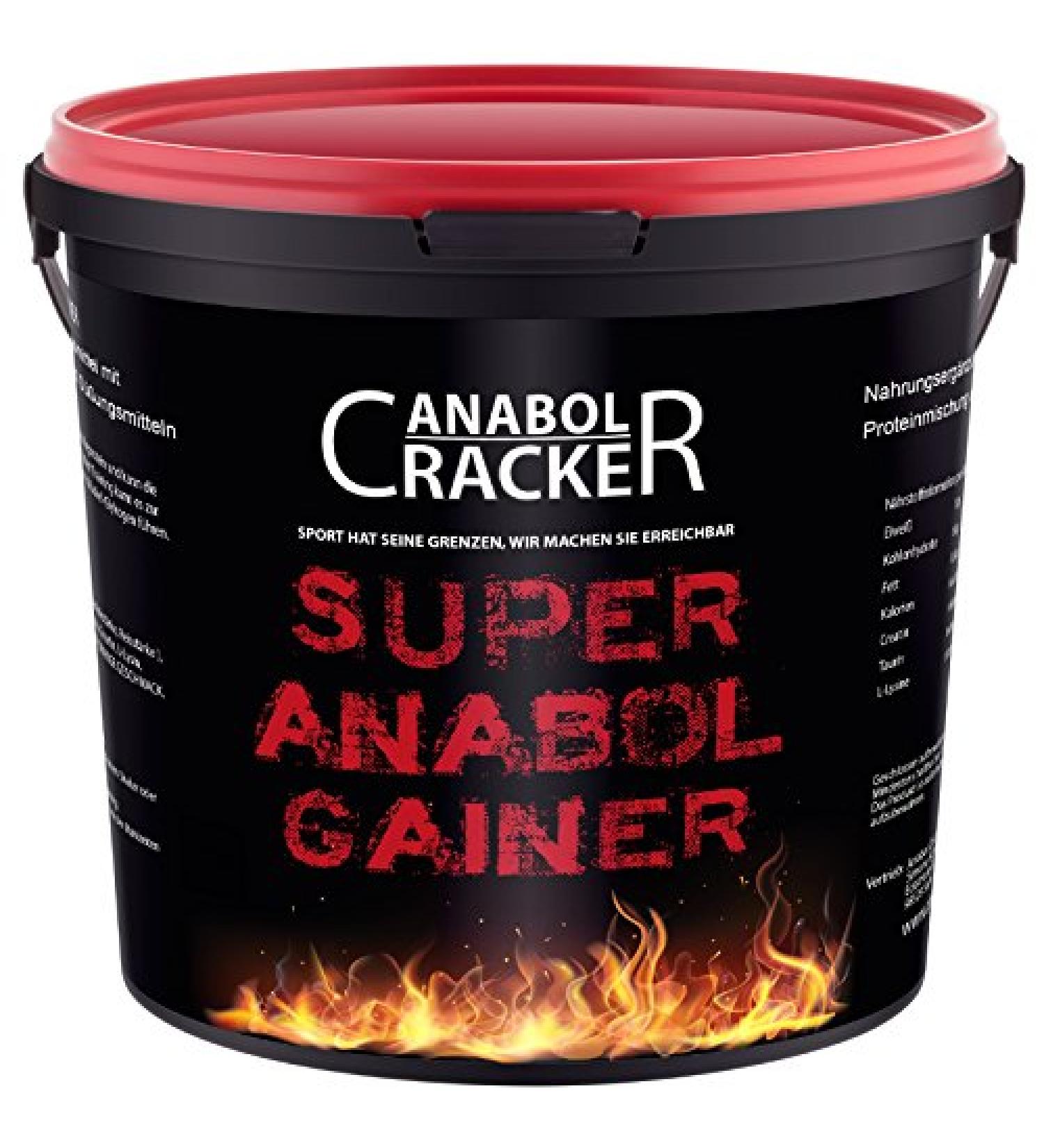 Super Anabol Gainer Whey Protein Creatin Shake 2400g Chocolate Flavour Protein Powder Taurine Creatine Amino Acids (Orange)