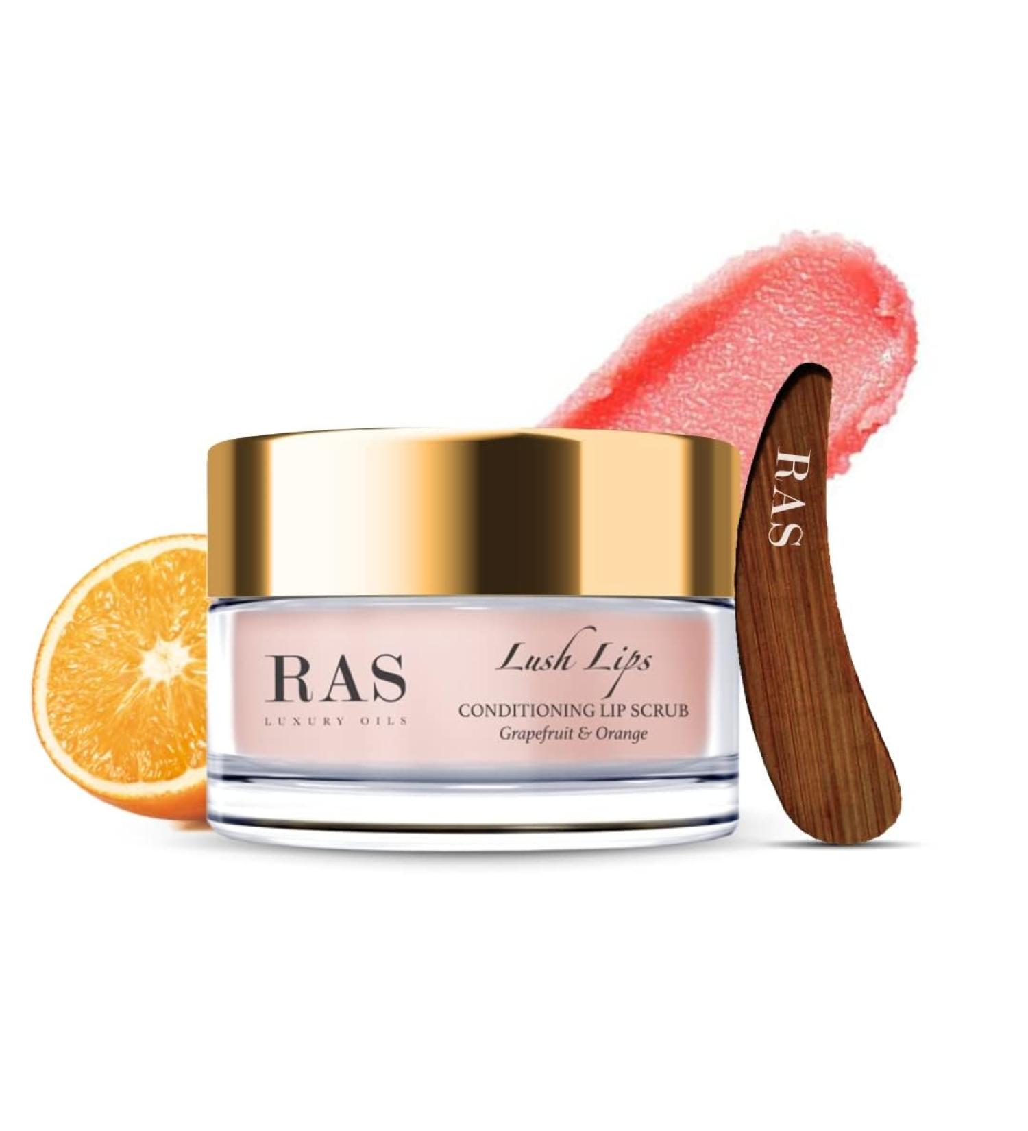 Lips Conditioning & Brightening Lip Scrub - Vegan Grapefruit & Orange Exfoliator for Men & Women | Nourishes & Reduces Pigmentation - 8g - Buy Online on GoSupps.com
