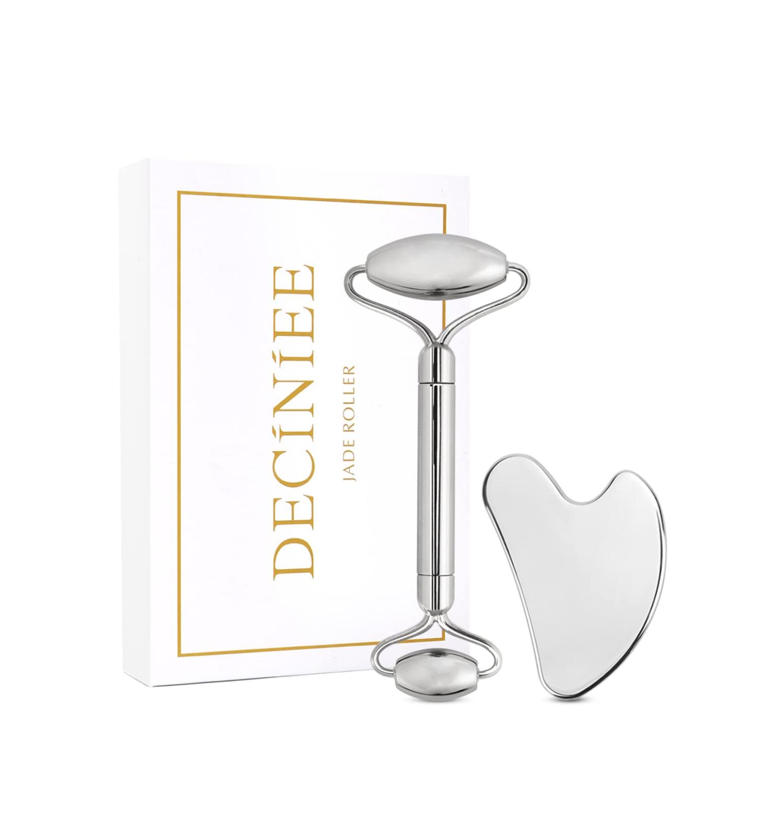 Deciniee Gua Sha Massage Tool - Stainless Steel Facial Scooter for Contouring & Sculpting | Beauty Tools for Women - Buy Online on GoSupps.com