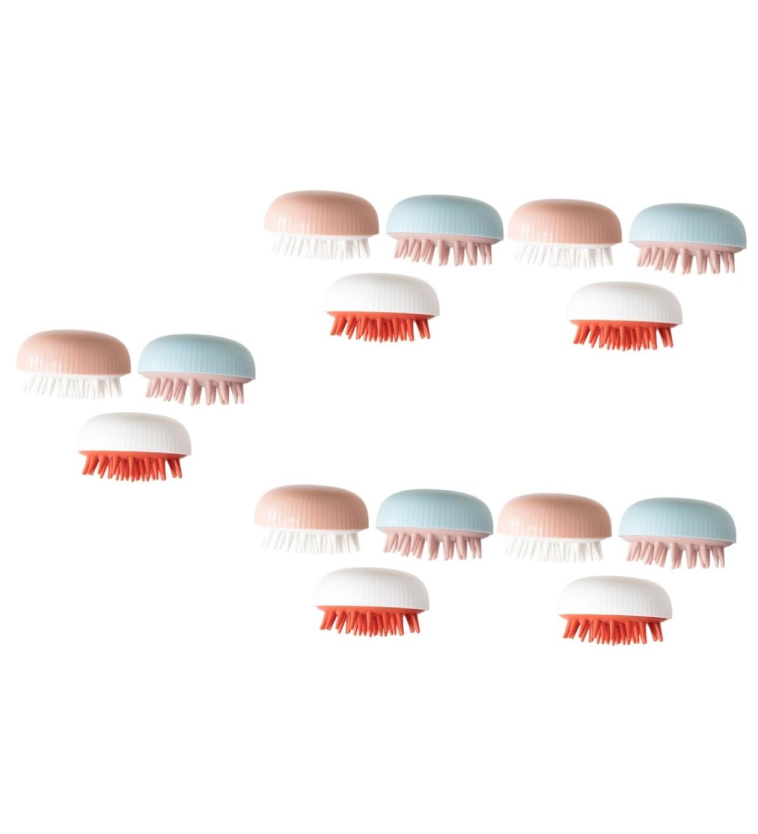 Frcolor 15-StK Dual-Use Shampoo Brush & Body Cleaning Tool - Massage Comb for Hair & Bathing - Buy Online on GoSupps.com