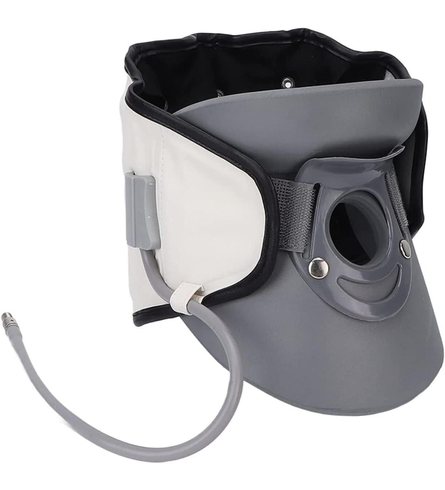Jlasdr Neck Protection Ruff | Cervical Traction & Pain Relief with Back Support Cushion | International Shipping Available - Buy Online on GoSupps.com