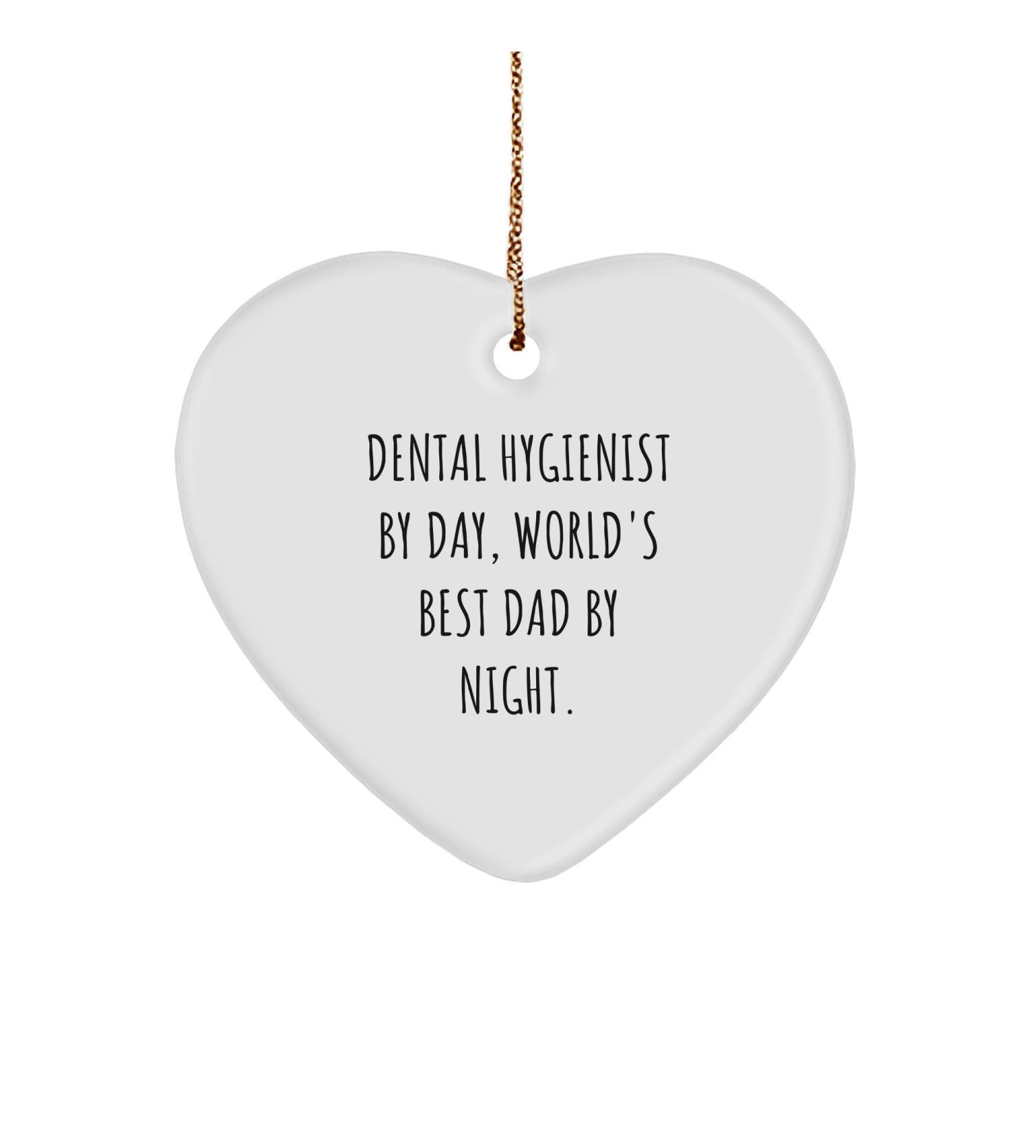 Dental Hygienist Gifts Funny Quote Heart Ornament Gifts from Women for Christmas